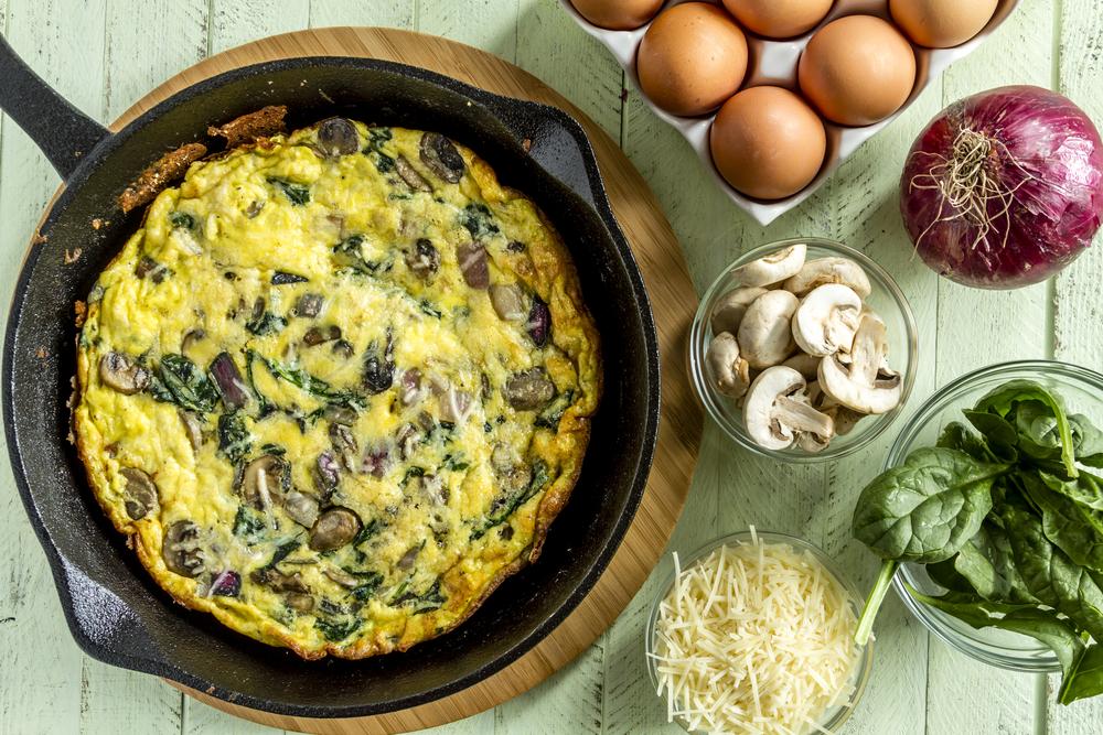 Frittata mit Spinat und Pilzen – Mandimu.de Frittata mit Spinat und Pilzen – Mandimu.de