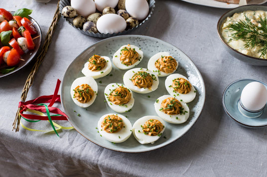 Eier mit Ricottafüllung