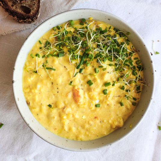 Eiersalat mit Kurkuma