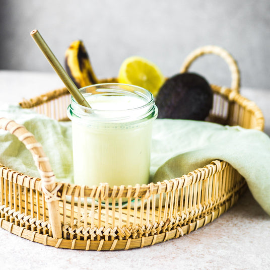 Grüner Smoothie mit Chia-Samen