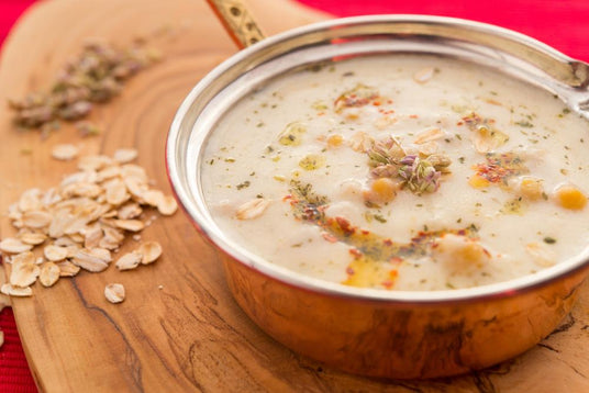 Hafersuppe mit Kichererbsen