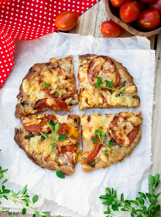 Hausgemachte Vollkornpizza