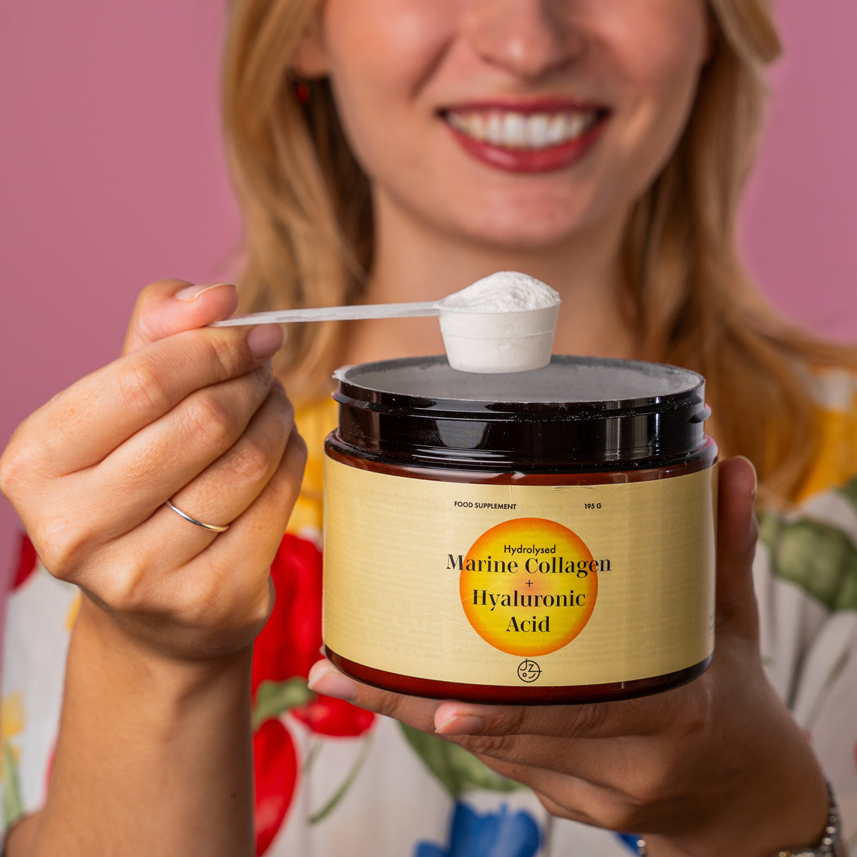 Hydrolisiertes Fischkollagen mit Hyaluronsäure und Vitamine E und C (Mangogeschmack)