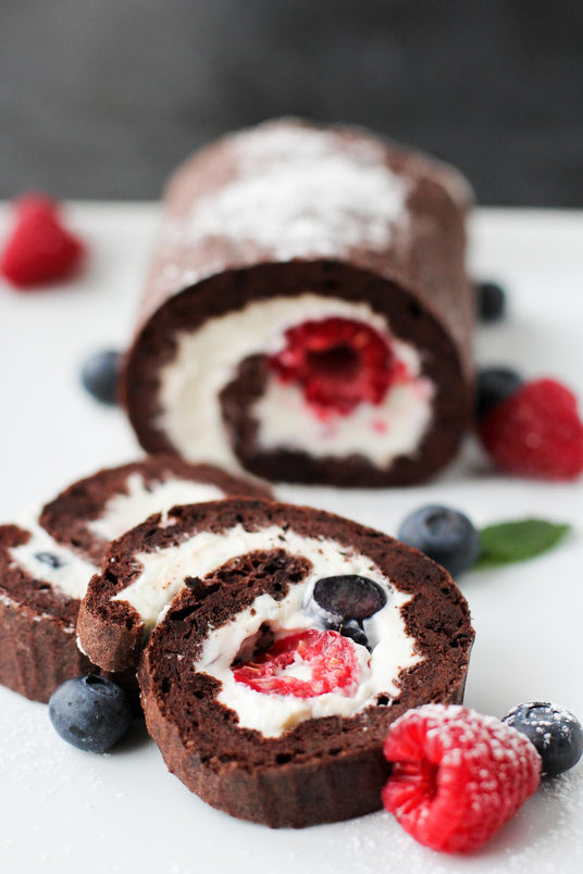 Roulade mit Waldbeeren
