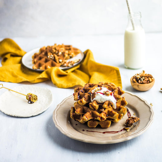Zimtwaffeln mit Kefir