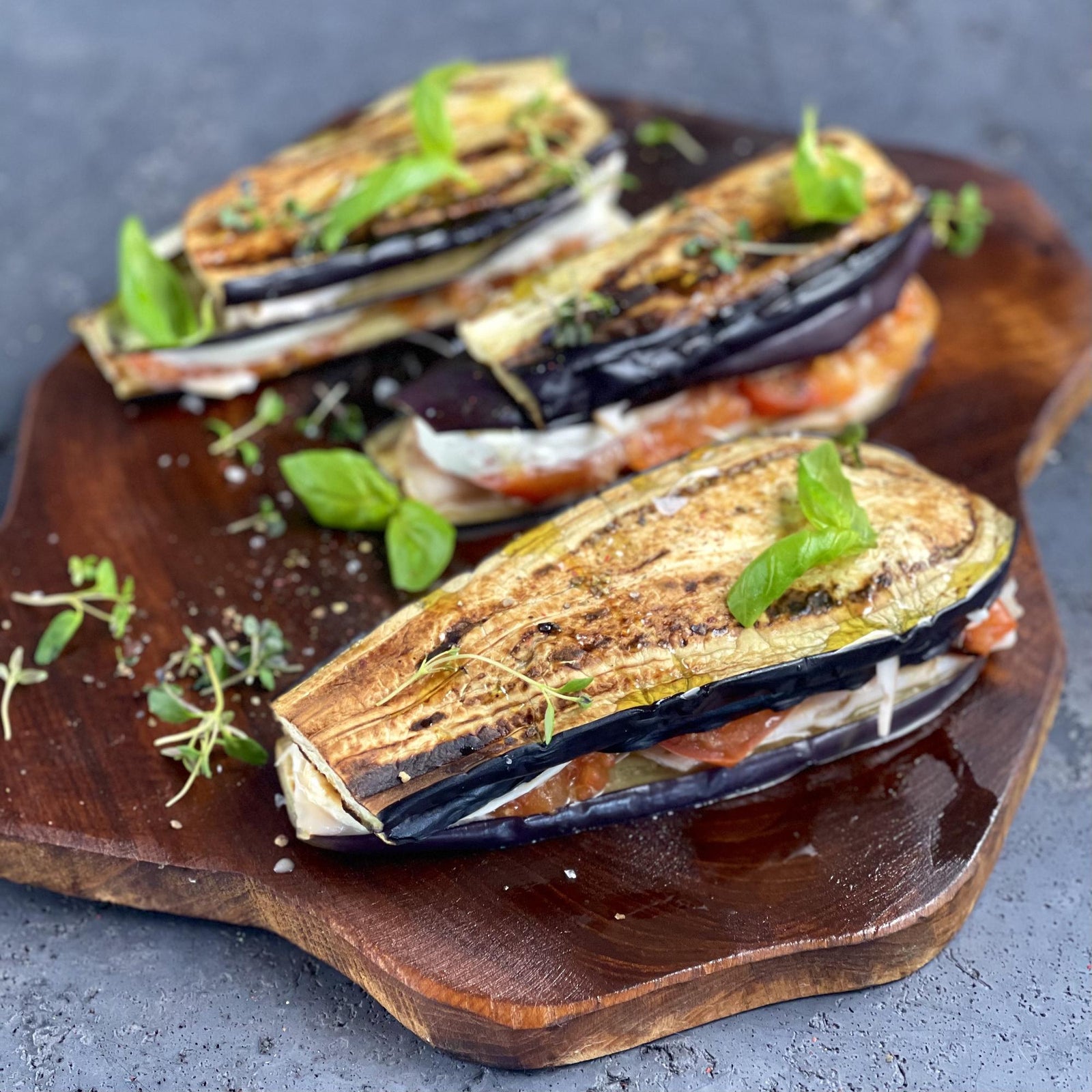 Auberginen-Sandwich