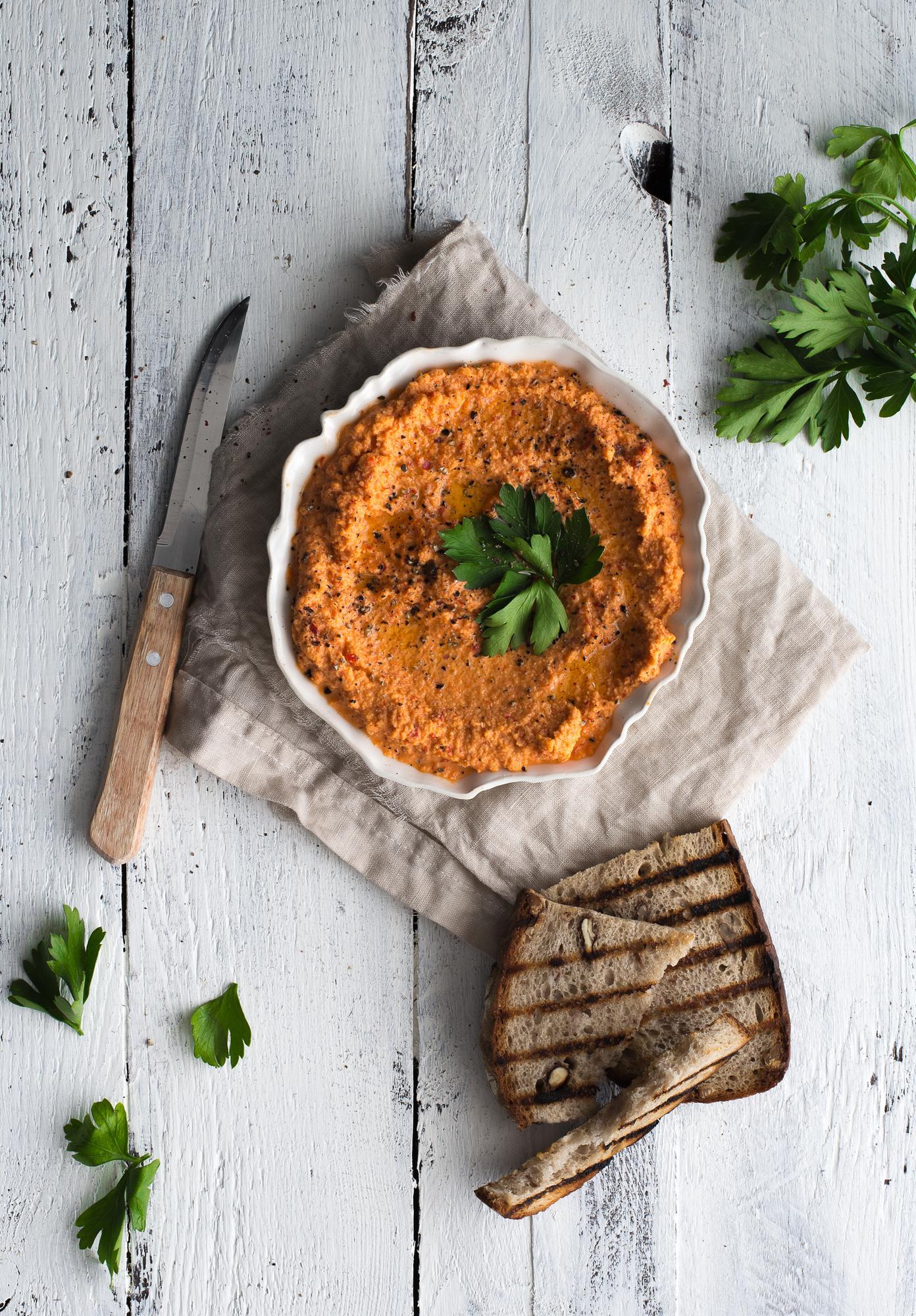 Aufstrich aus eingelegten Paprika