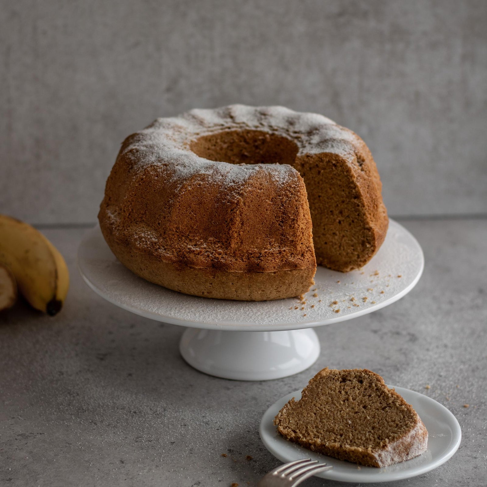 Bananen-Gugelhupf aus Vollkornmehl