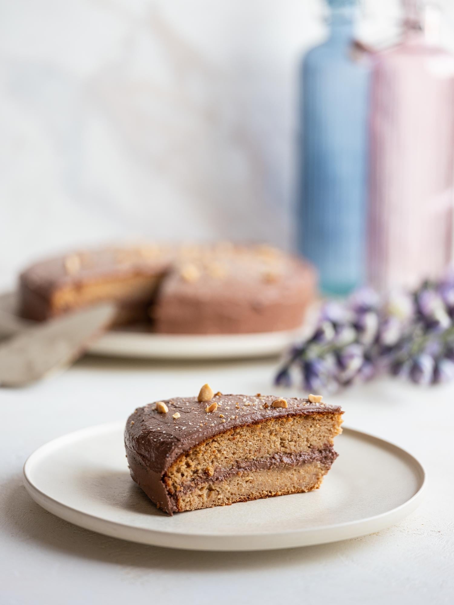 Glutenfreie Torte mit Erdnussbutter