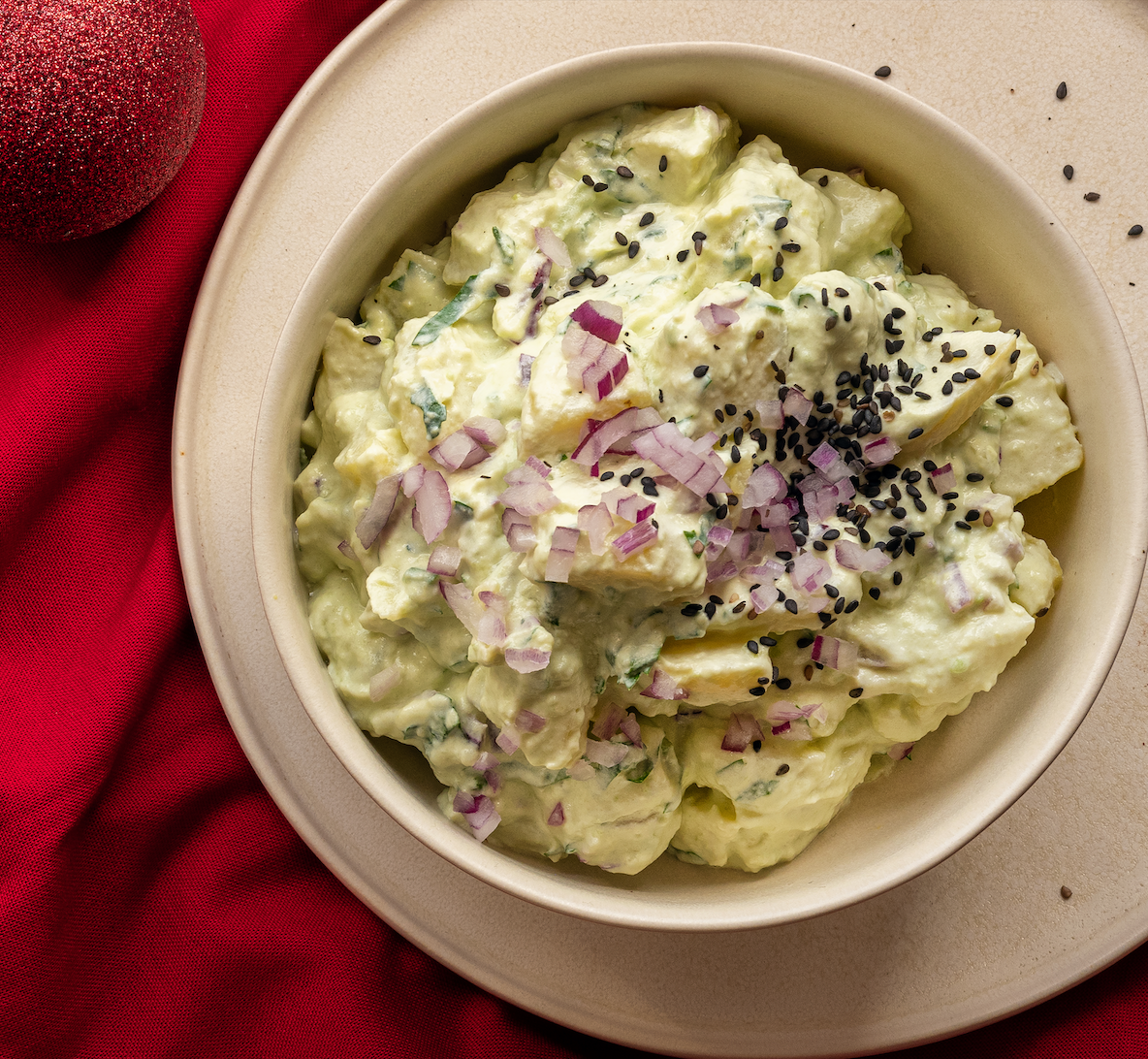 Kartoffelsalat mit Avocado