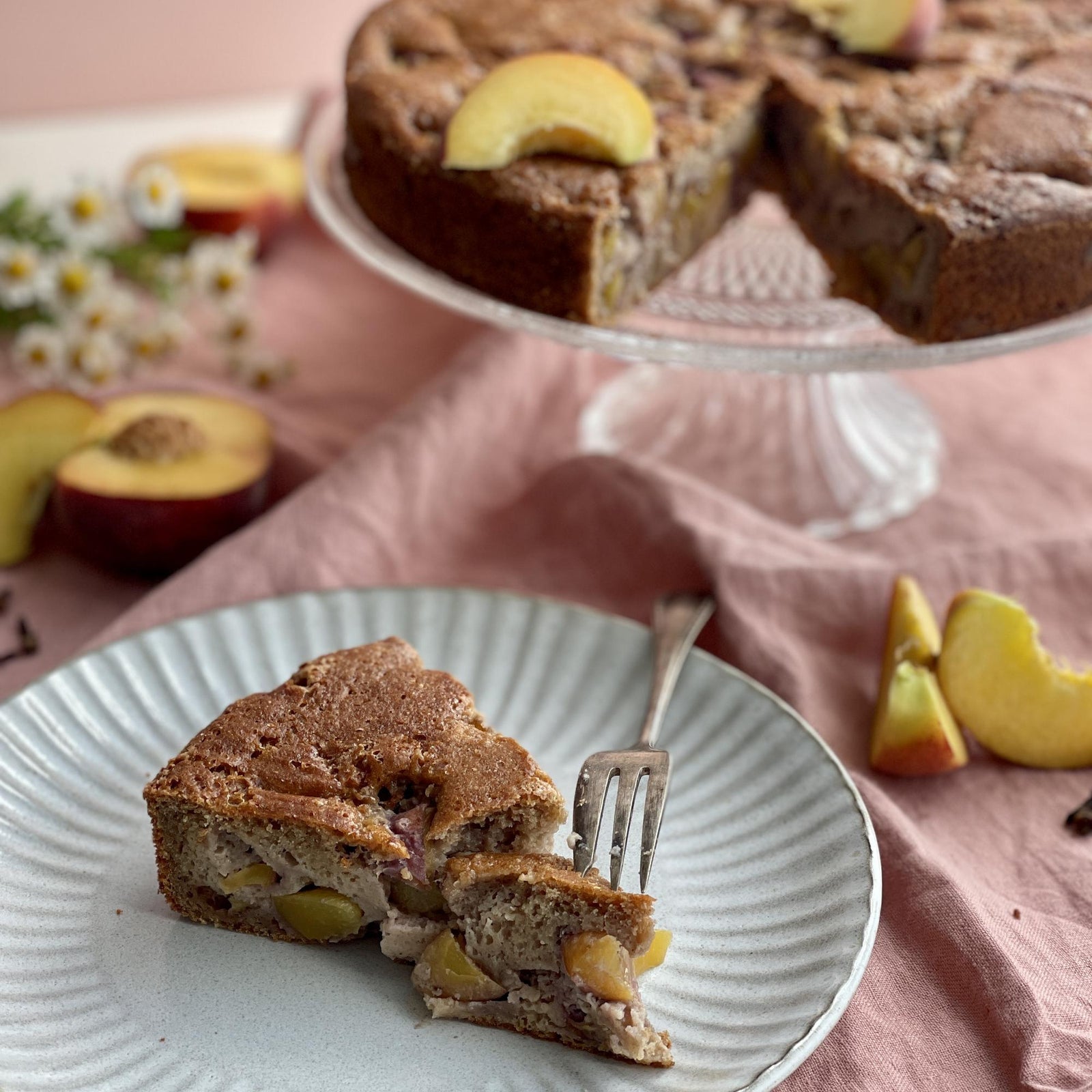 Pfirsichkuchen