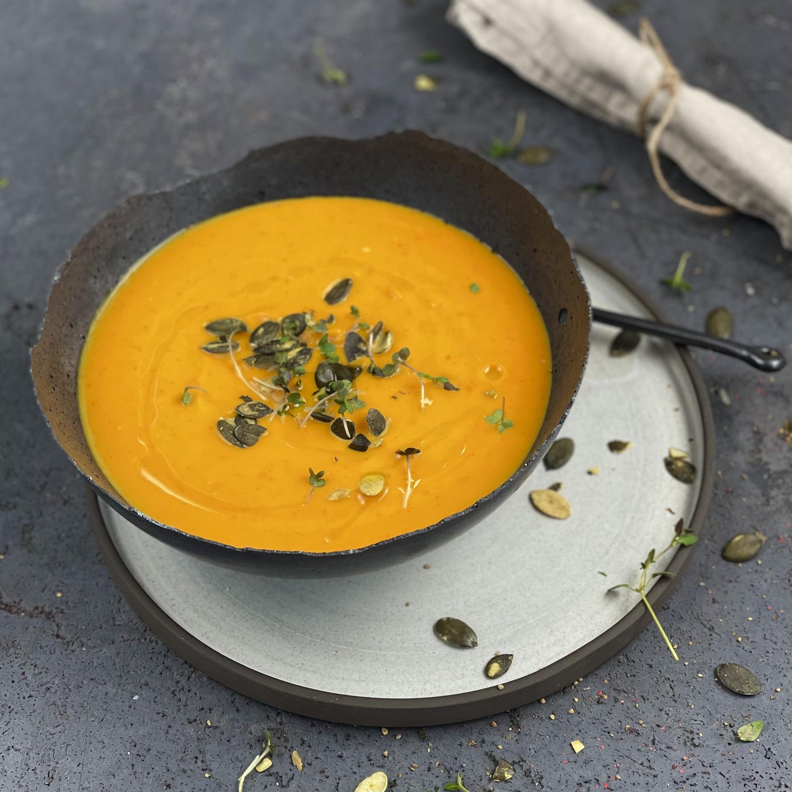 Buchweizen-Kürbis-Suppe