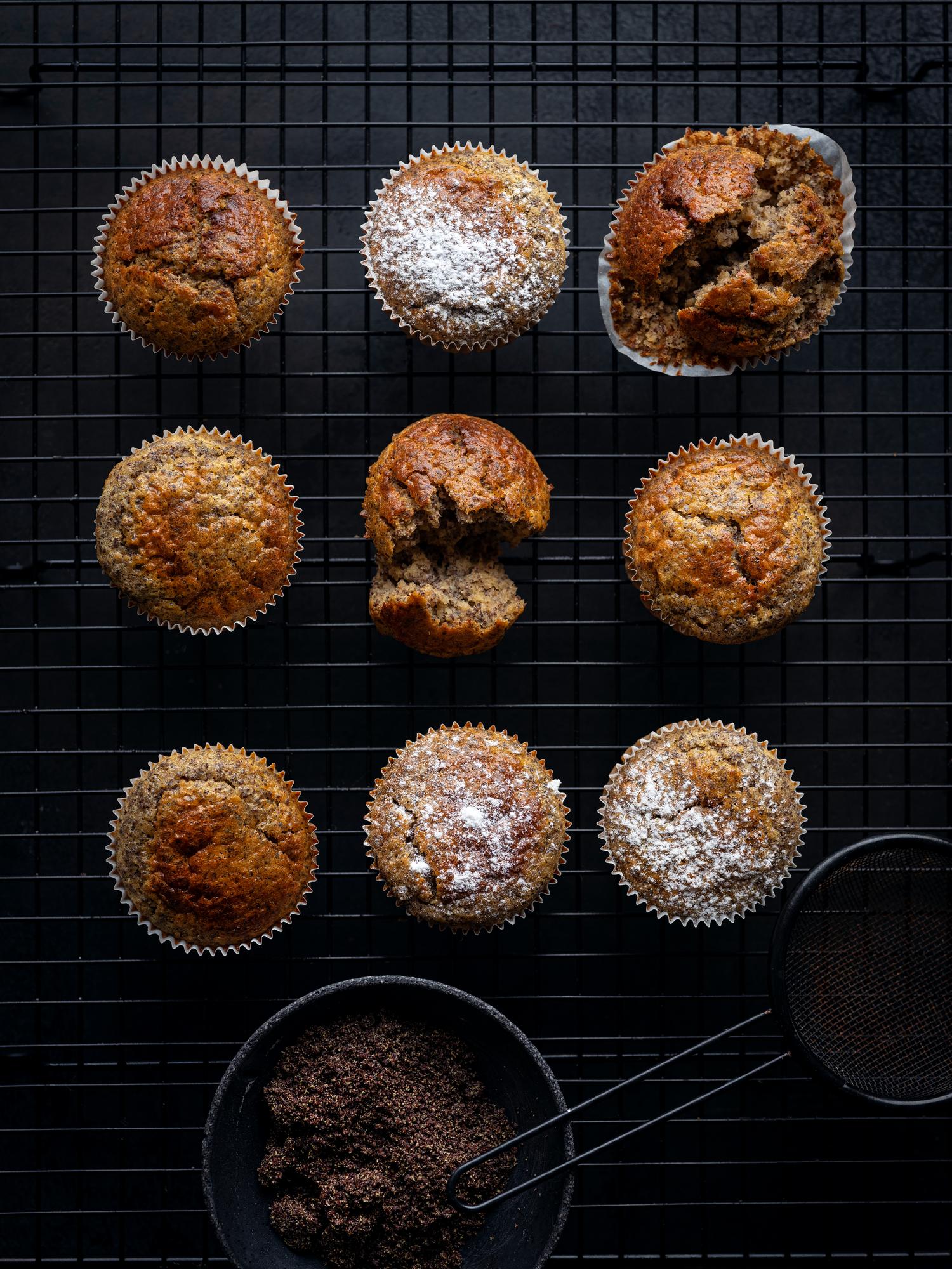 Zitronen-Muffins mit Mohn