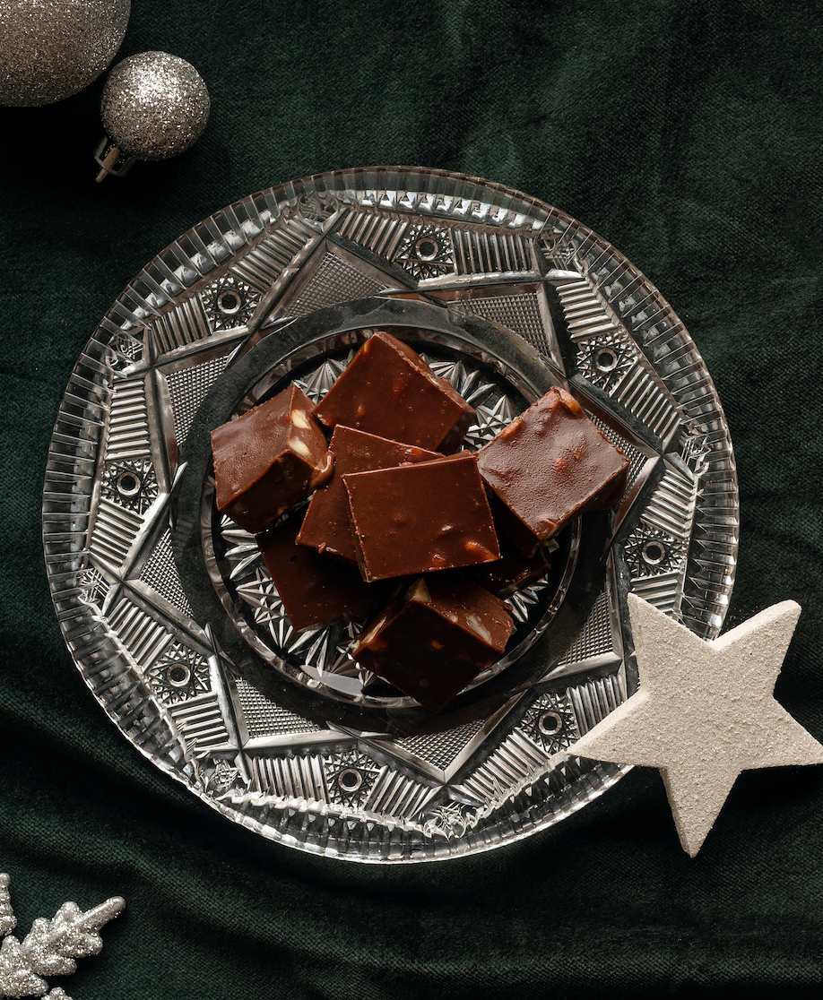 Schokoladenwürfel mit Lebkuchengewürz