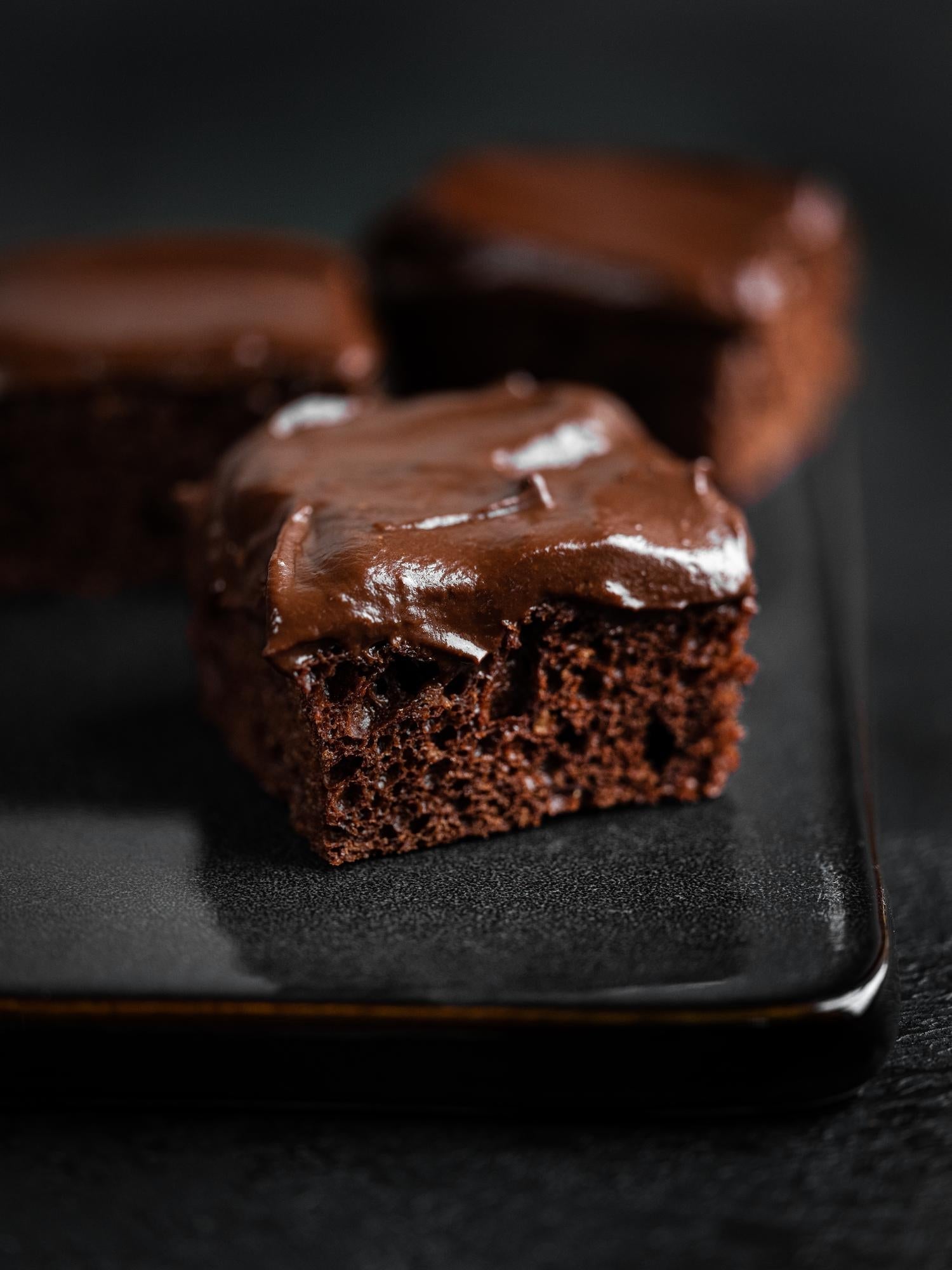 Schokoladenkuchen mit Glasur