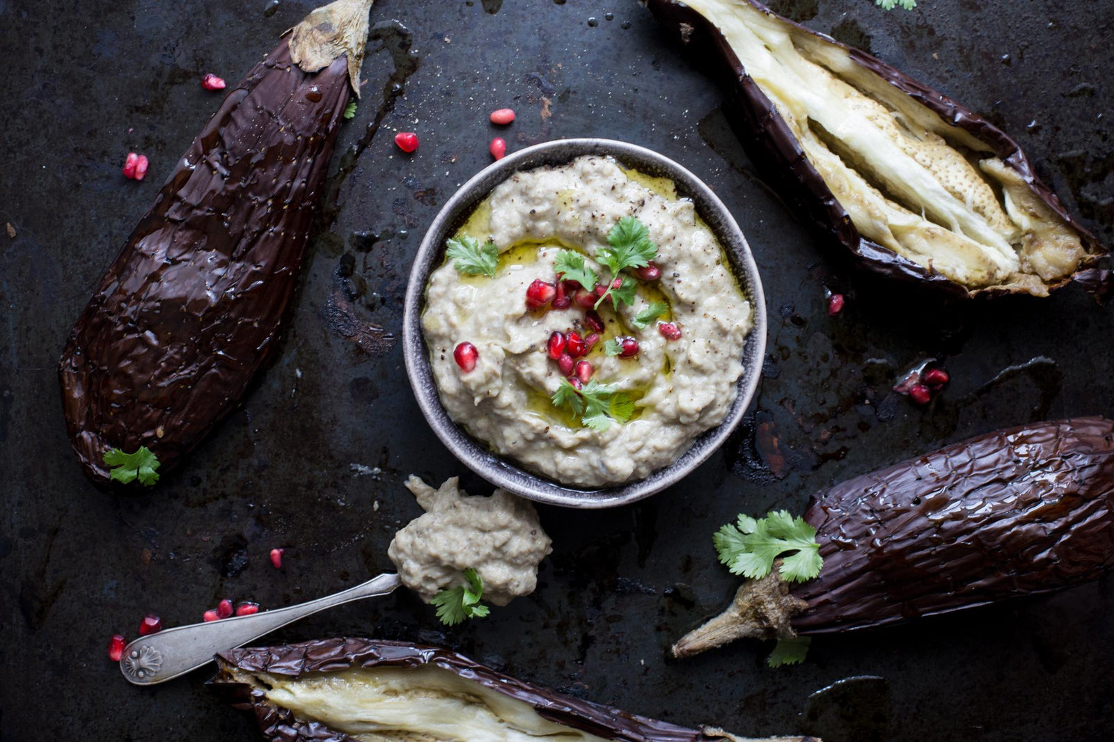 Dip aus gebratener Aubergine