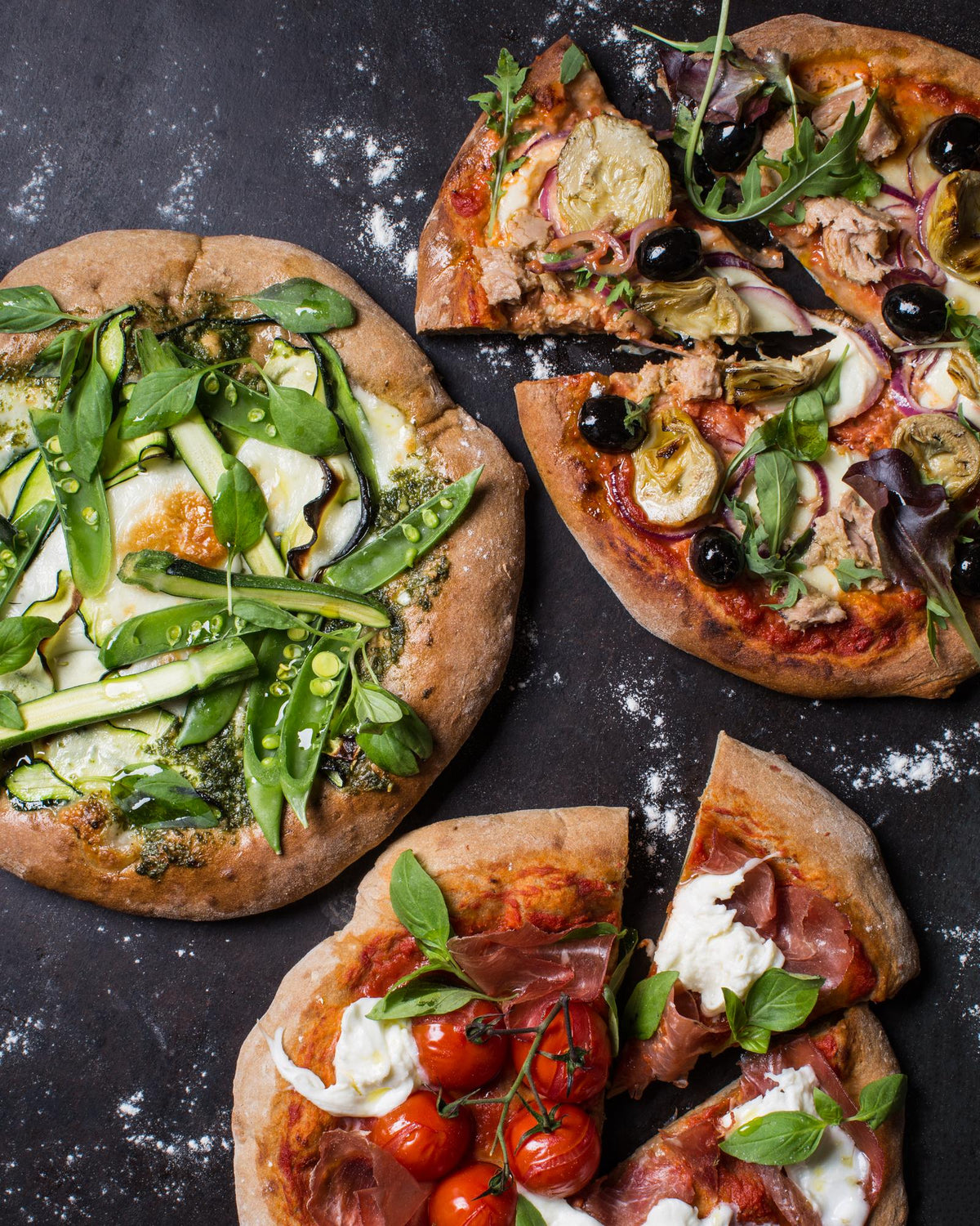 Hausgemachte Vollkornpizza
