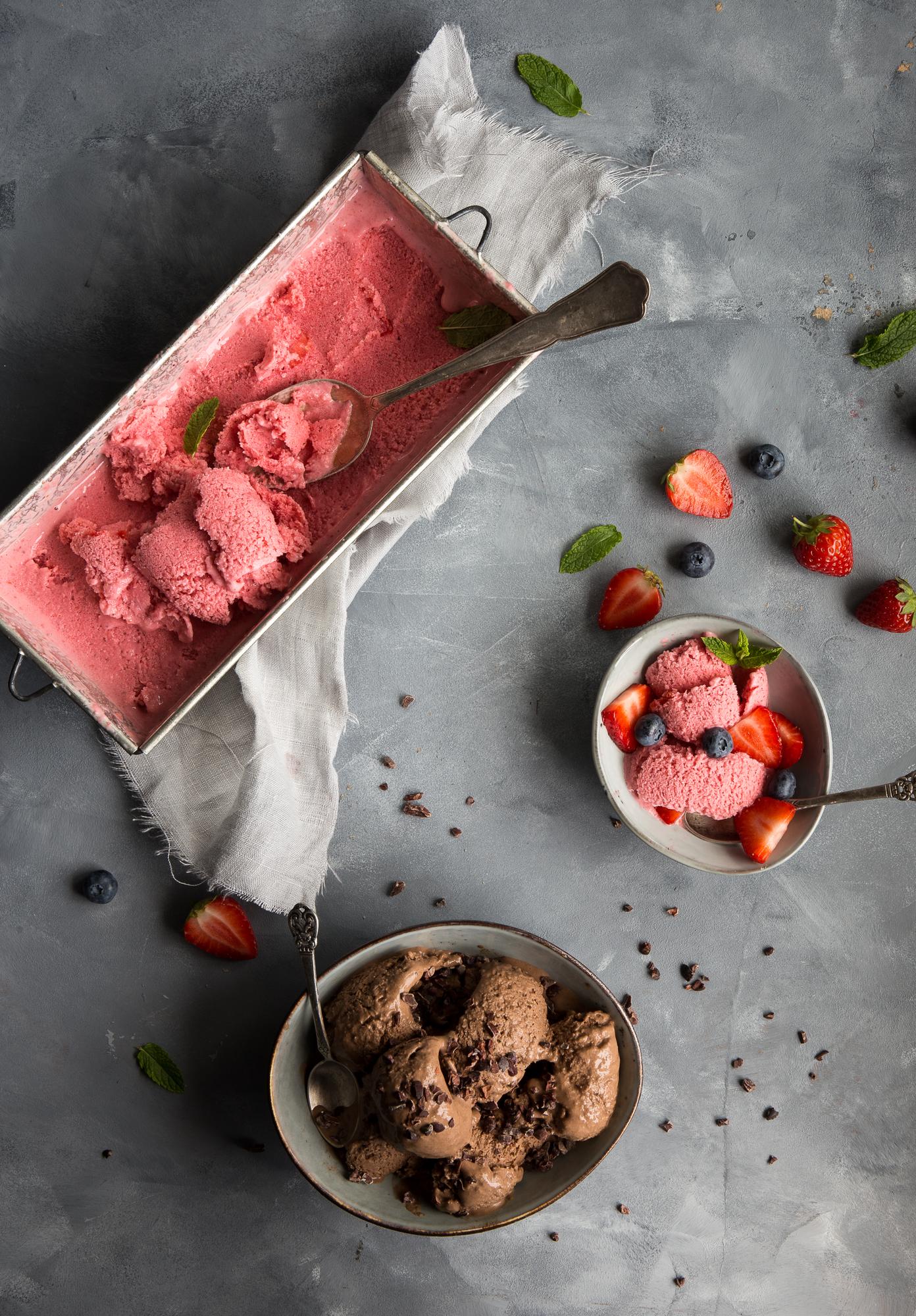 Erdbeer-Frozen-Joghurt