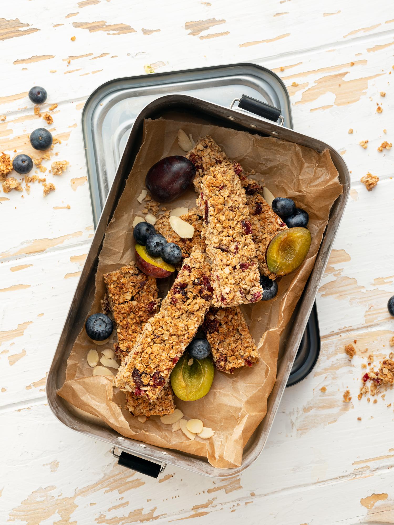 Flapjack mit Cranberries