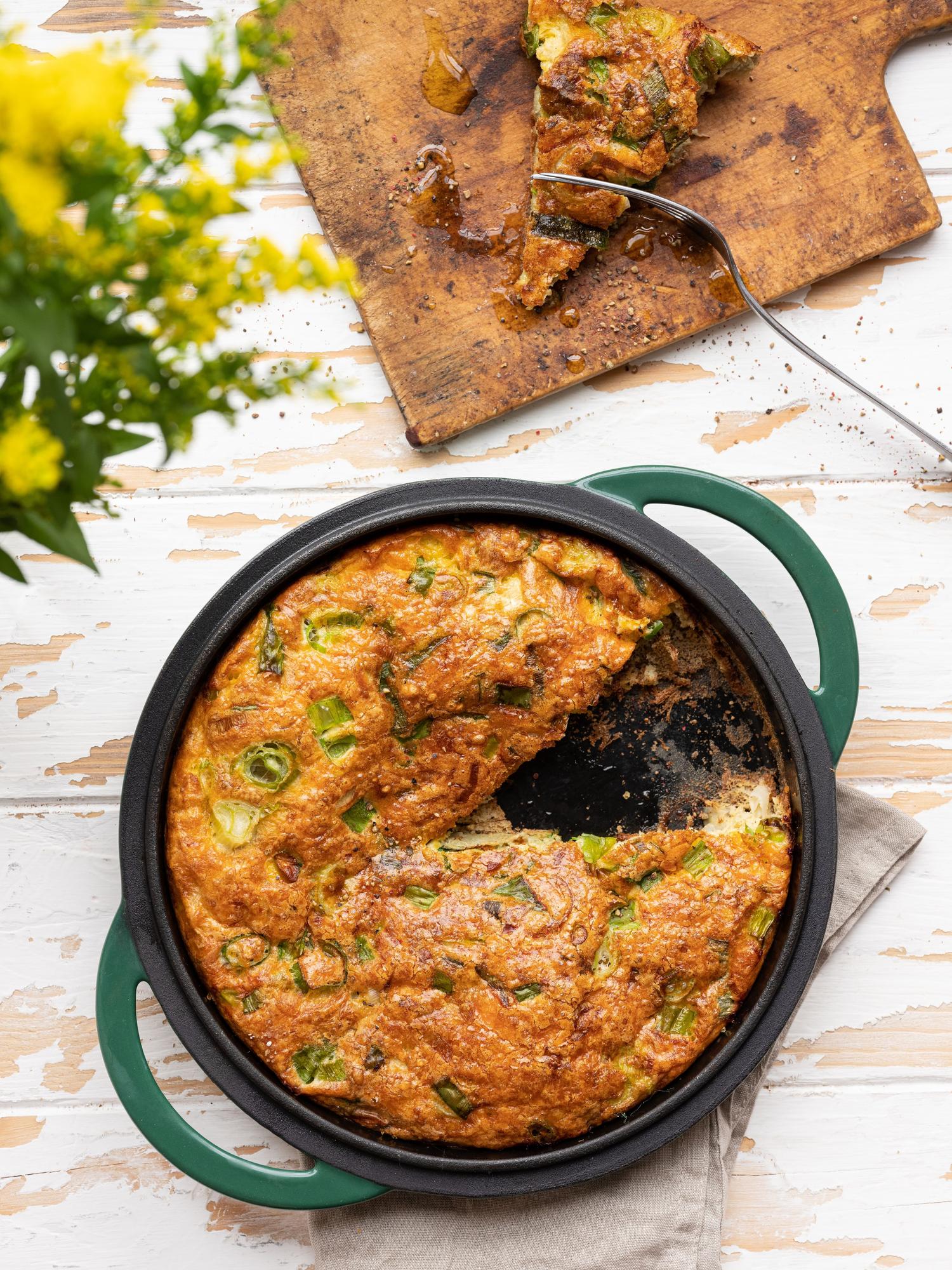 Frittata mit Lauch