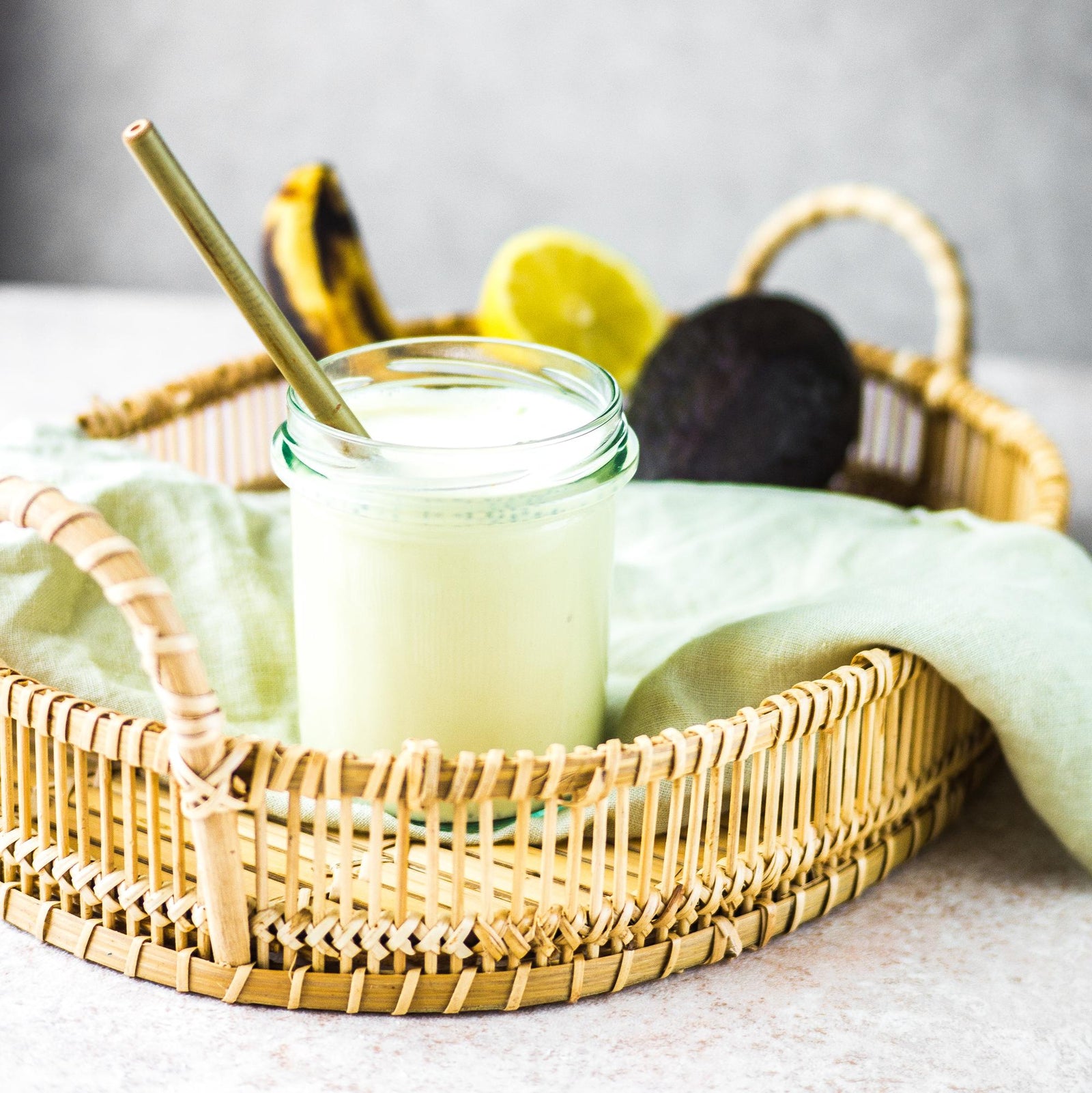 Grüner Smoothie mit Chia-Samen