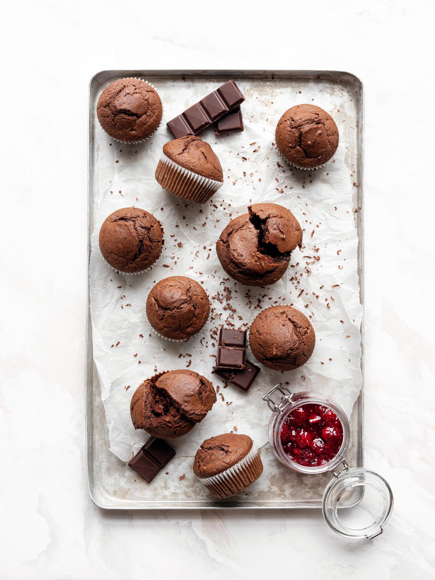 Joghurt-Muffins mit Schokolade