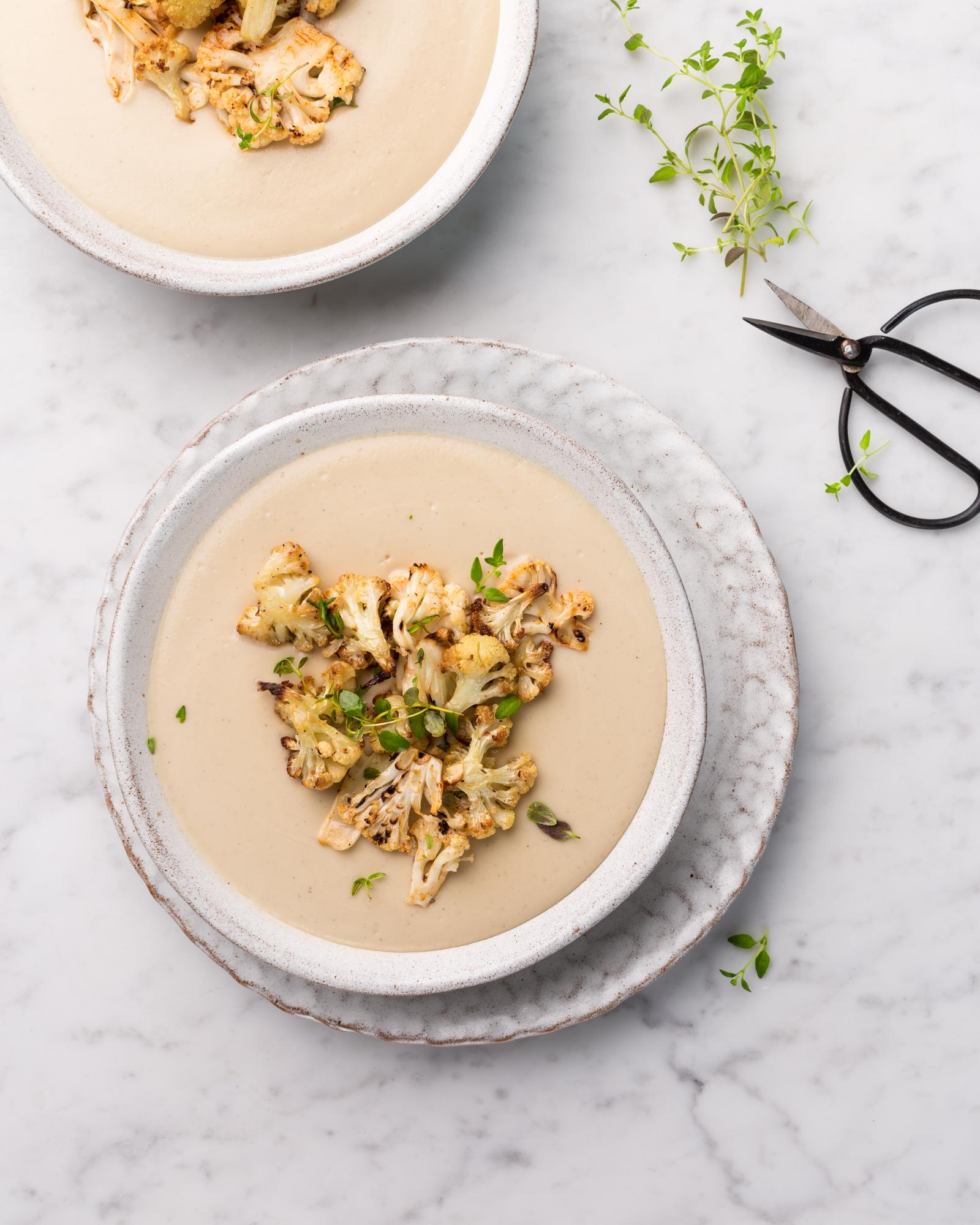 Blumenkohlsuppe mit Kokosmilch