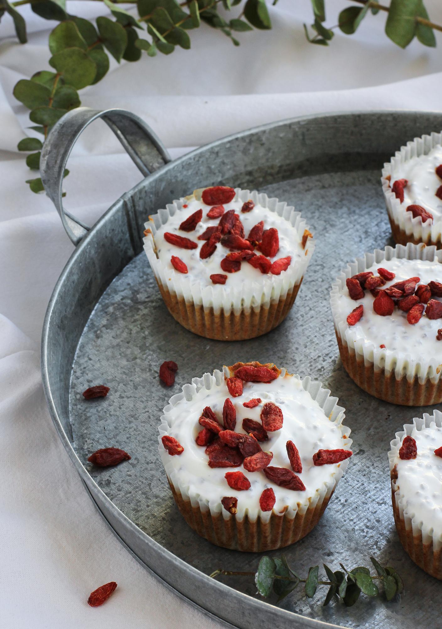 Karottenmuffins mit Joghurtguss