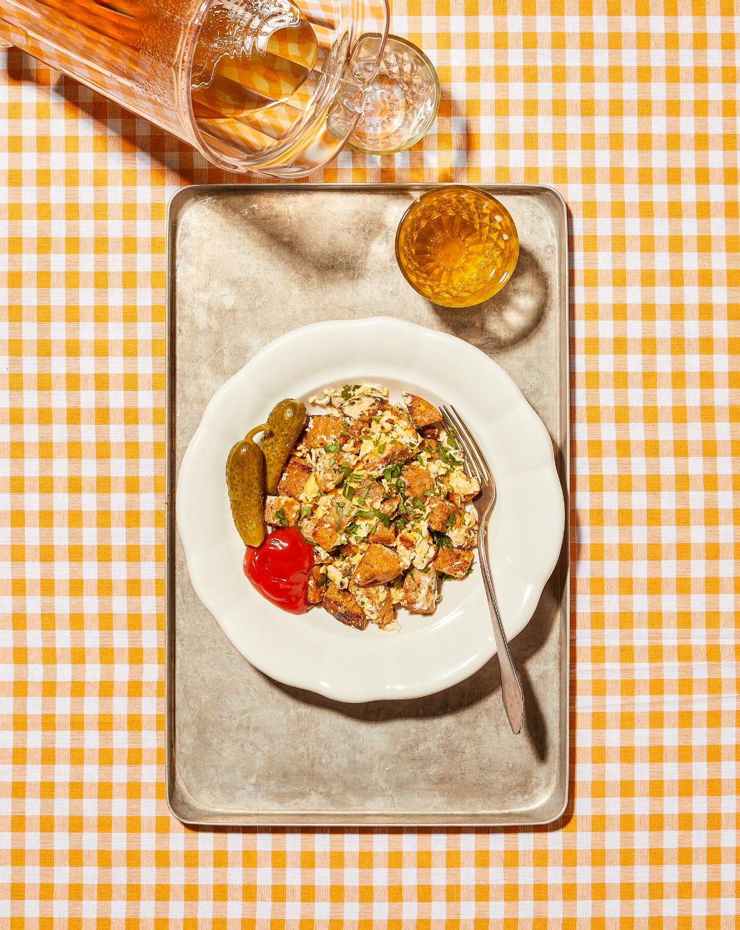Knödel mit Ei