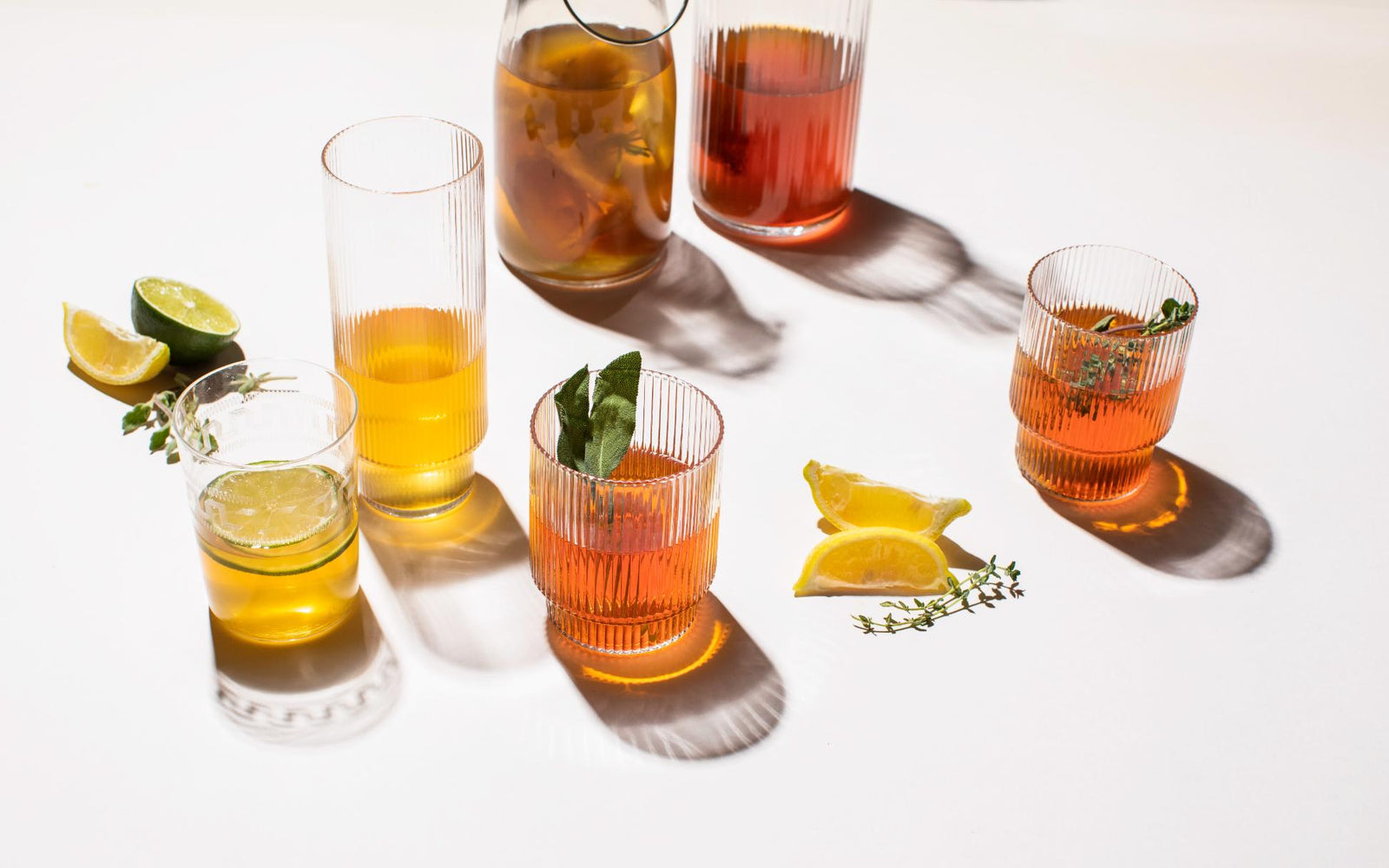 Kombucha aus grünem Tee mit Zitrusfrüchten
