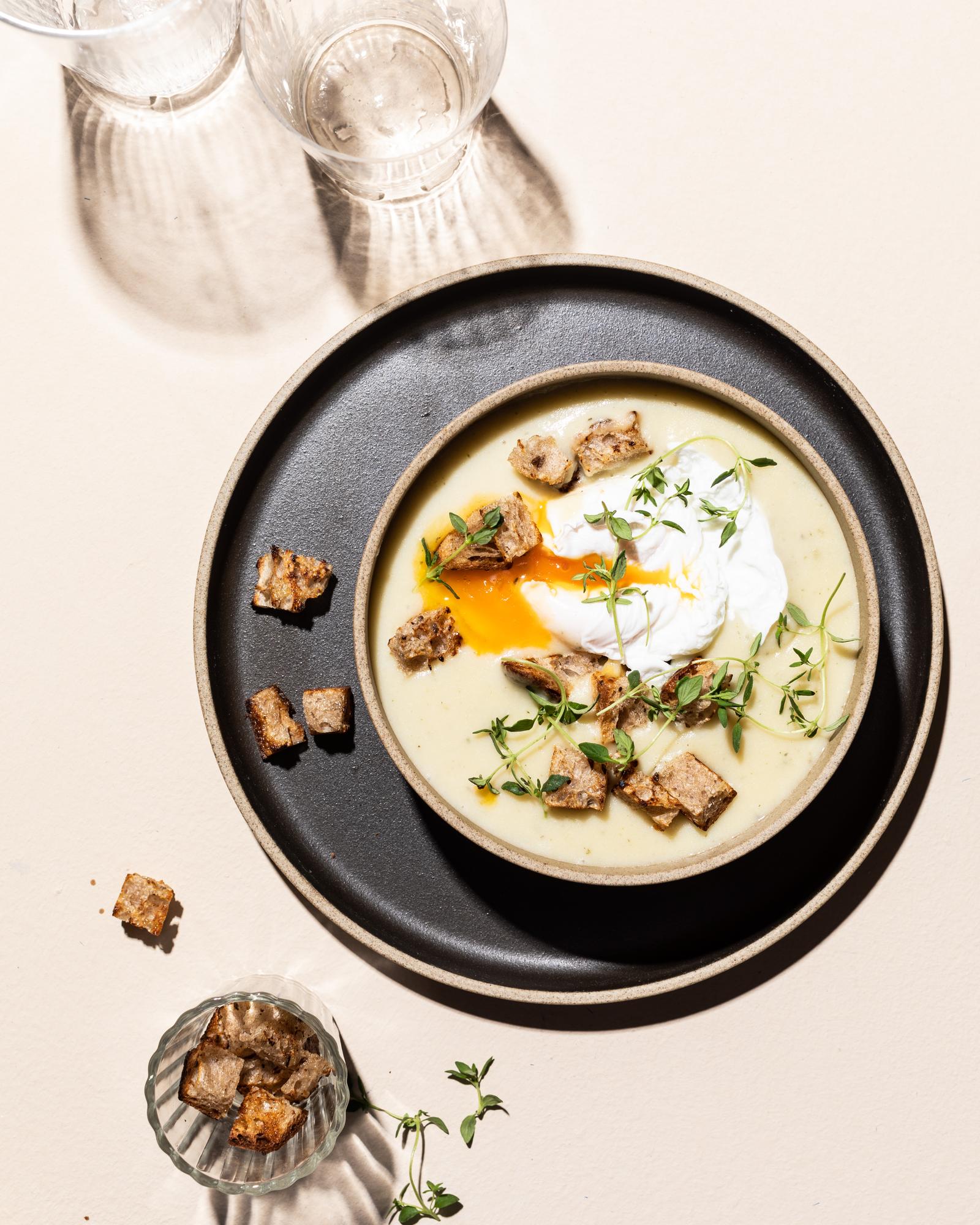 Cremige Knoblauchsuppe