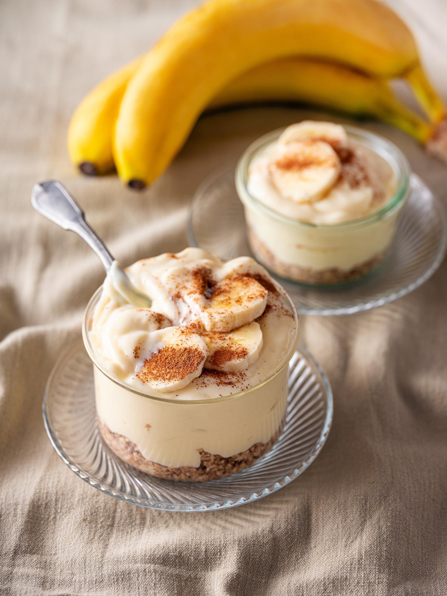 Cremiges Bananen-Parfait
