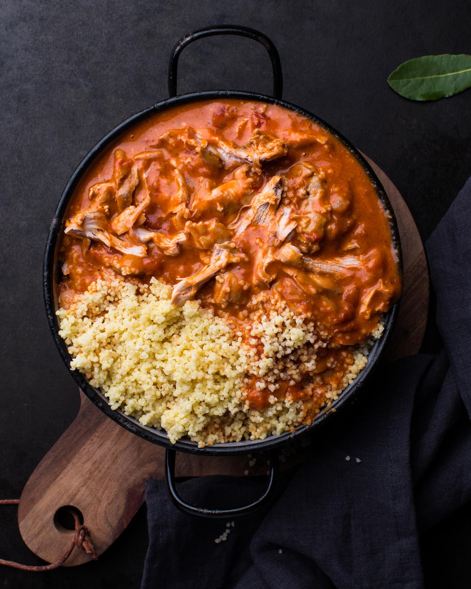 Hähnchen Paprikash mit Hirse