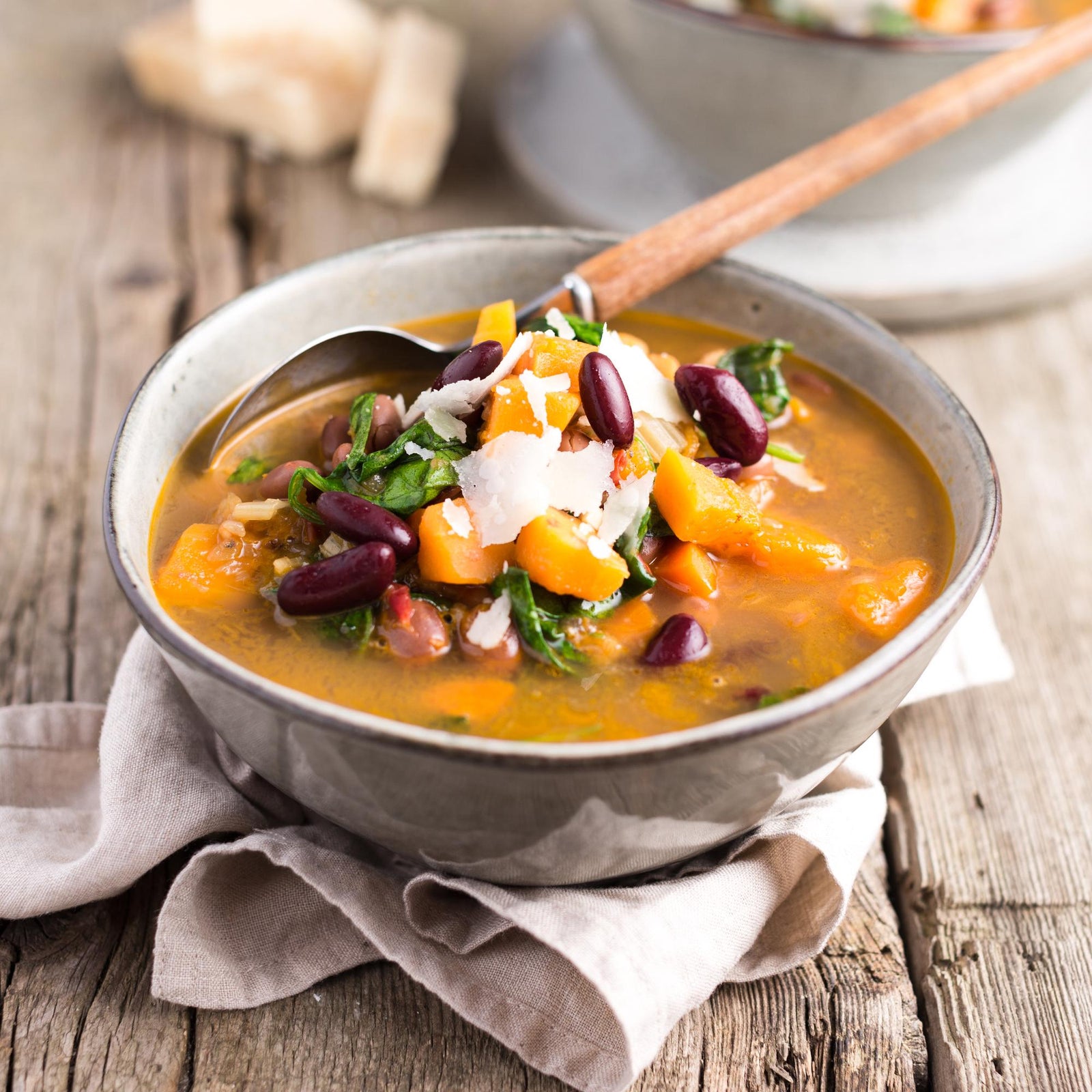Kürbis-Bohnensuppe