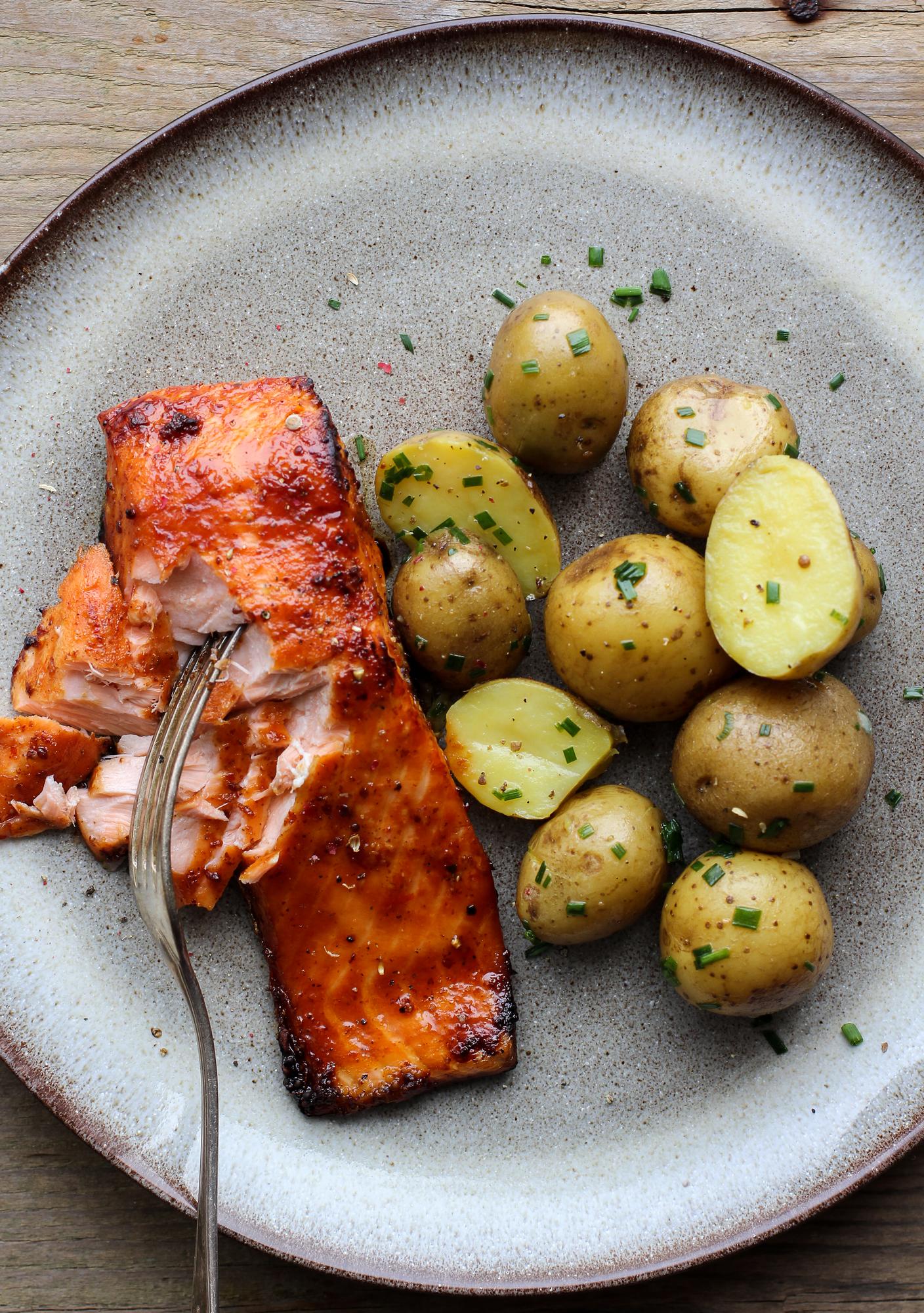 Lachs mit Kartoffeln