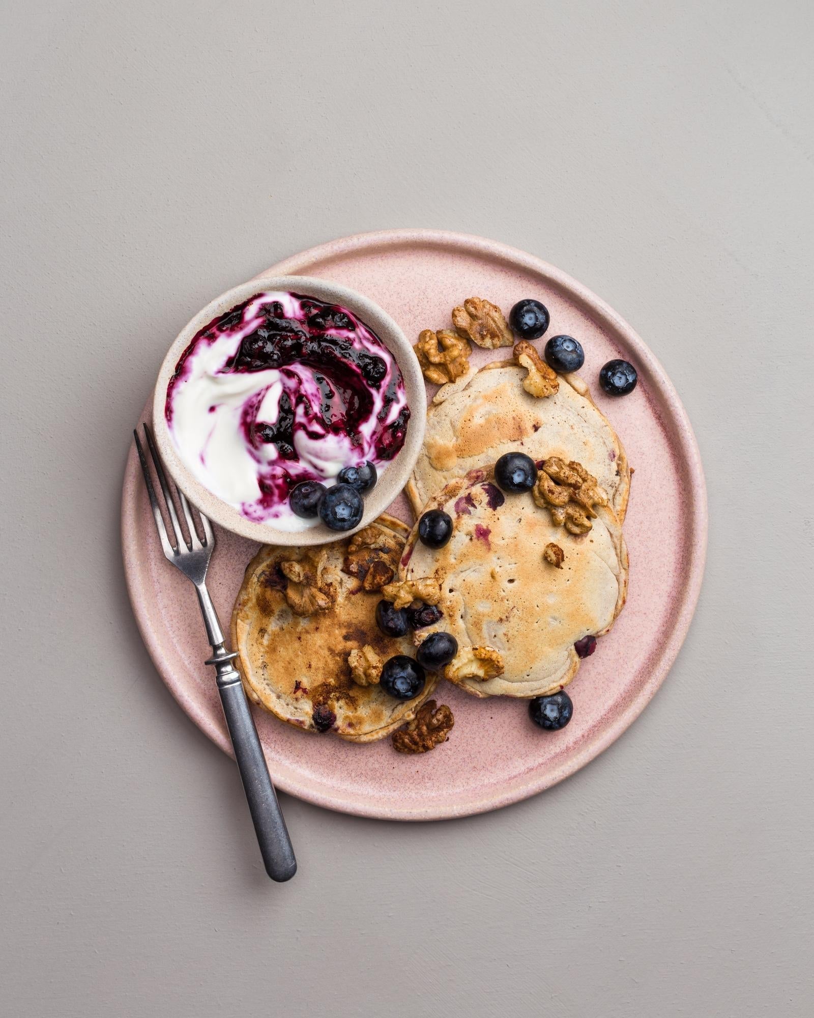 Plinsen mit Blaubeeren