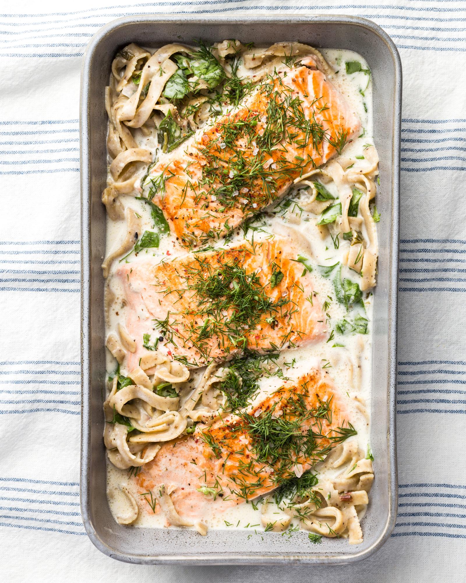 Lachs in Kokosmilchsauce