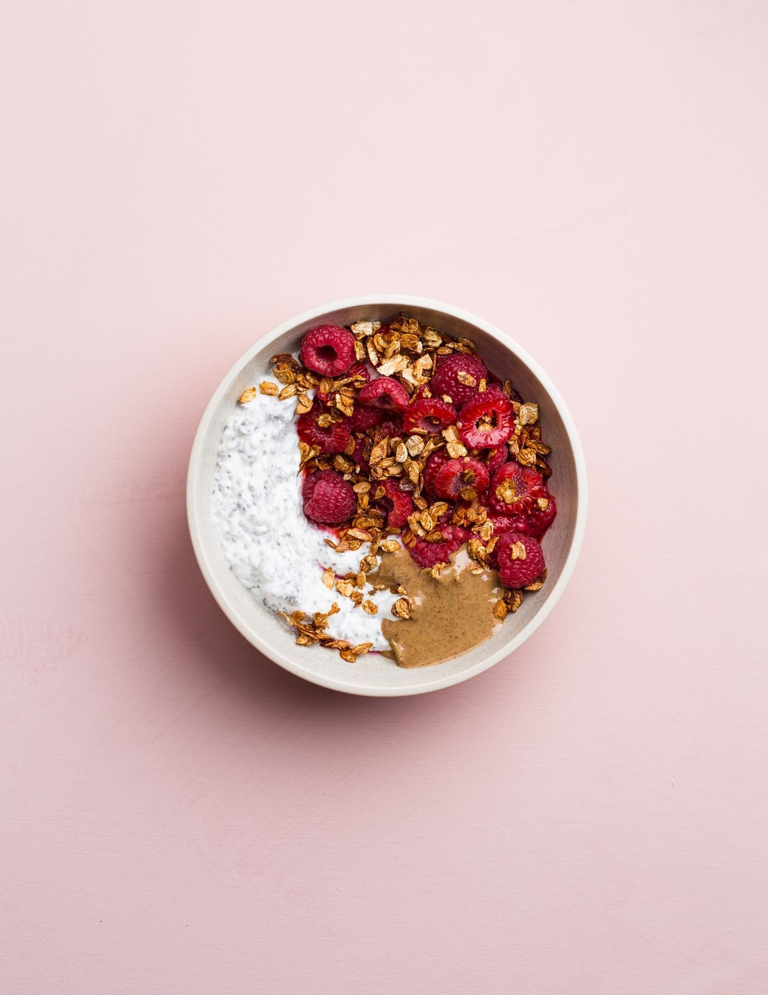 Himbeer-Schüssel mit Chia
