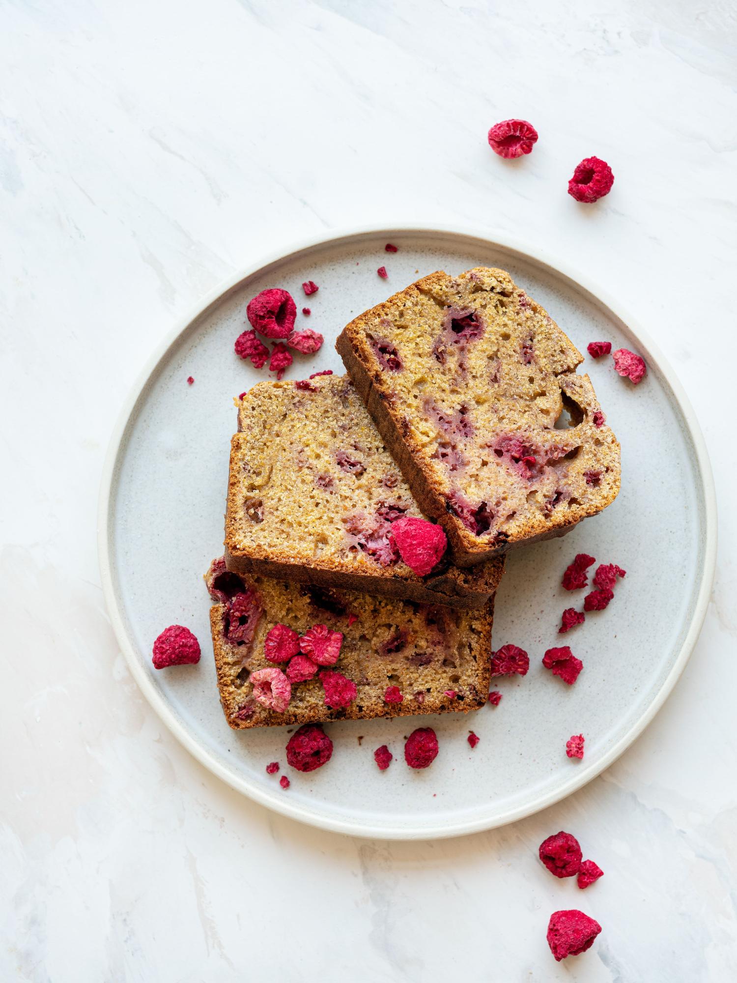 Himbeer-Polenta-Kastenkuchen