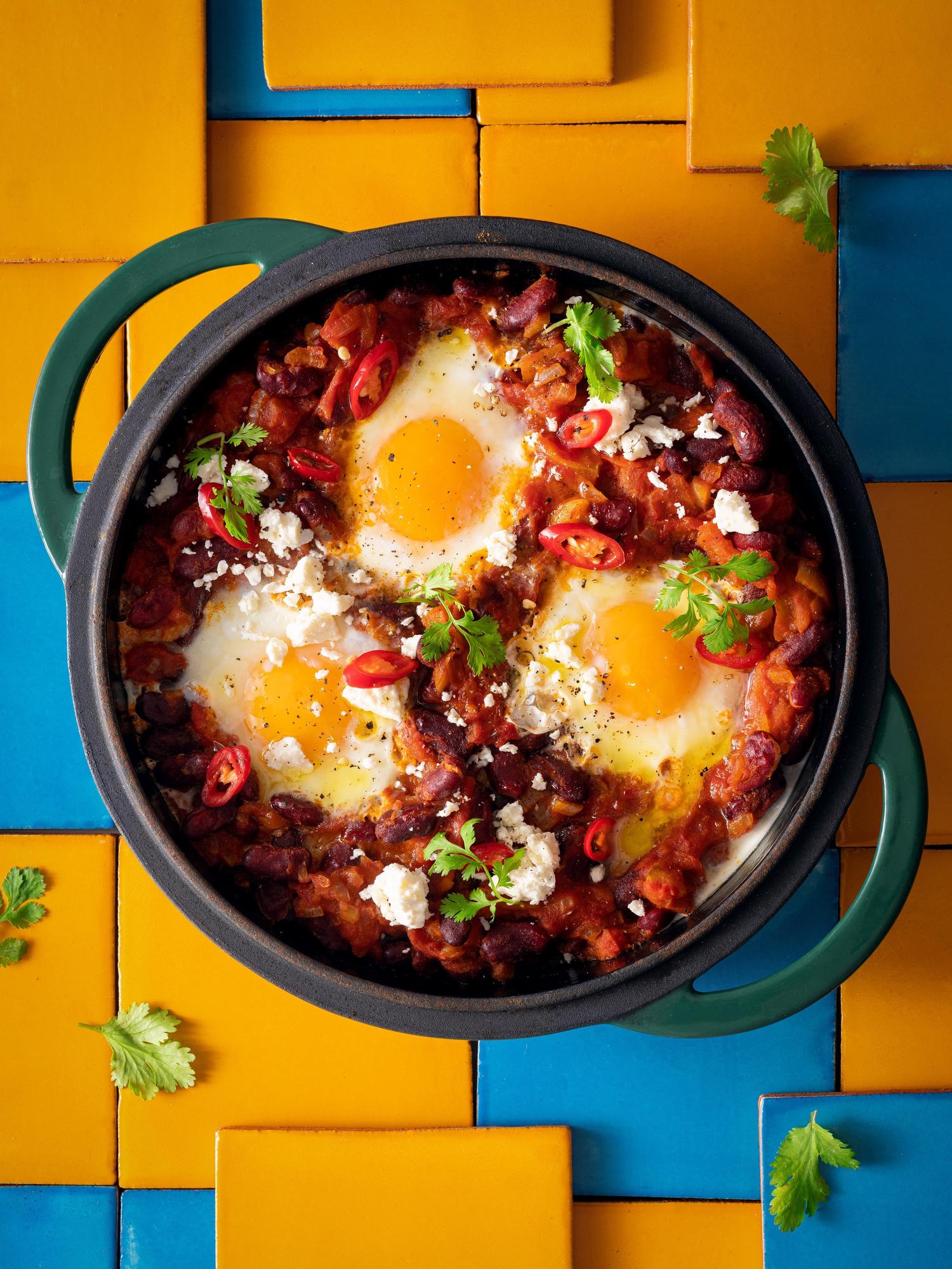 Mexikanische Frühstückseier (Huevos Rancheros)