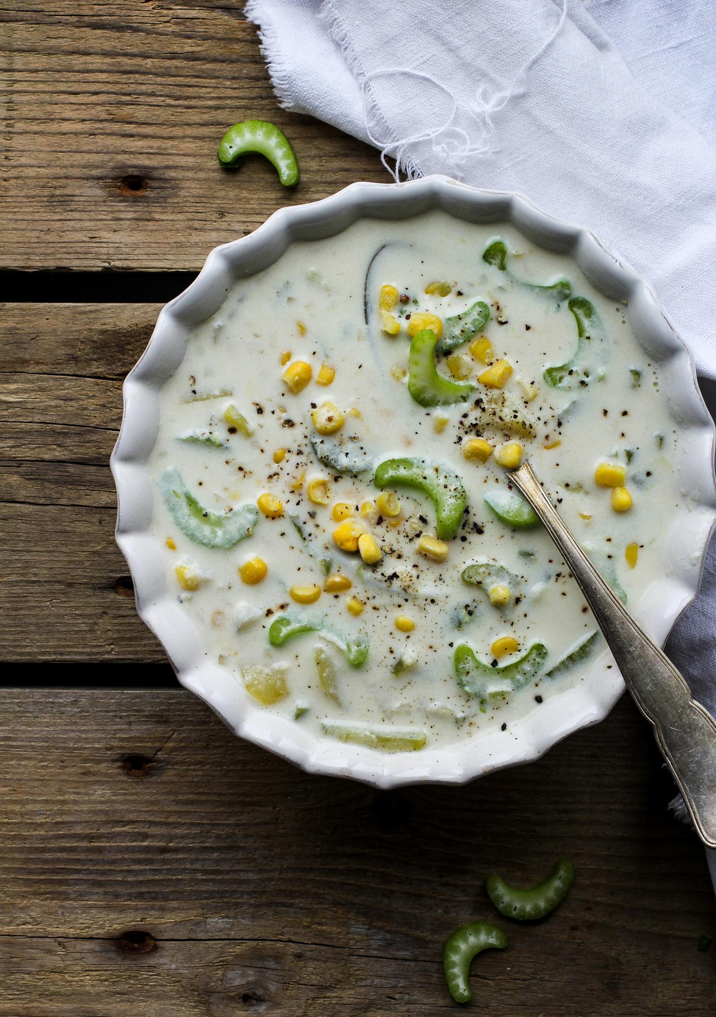 Milchsuppe mit Mais