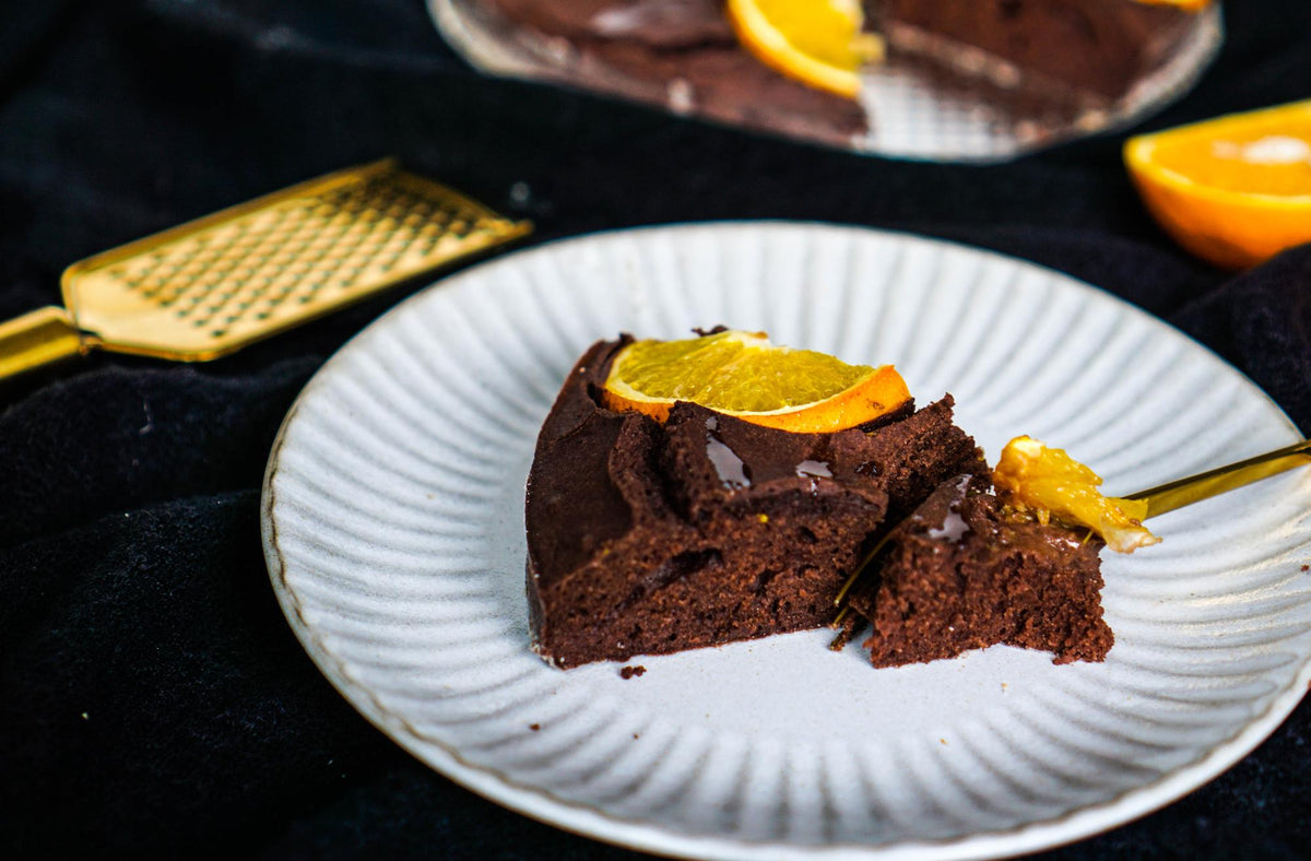 Orangenkuchen aus Dinkelmehl