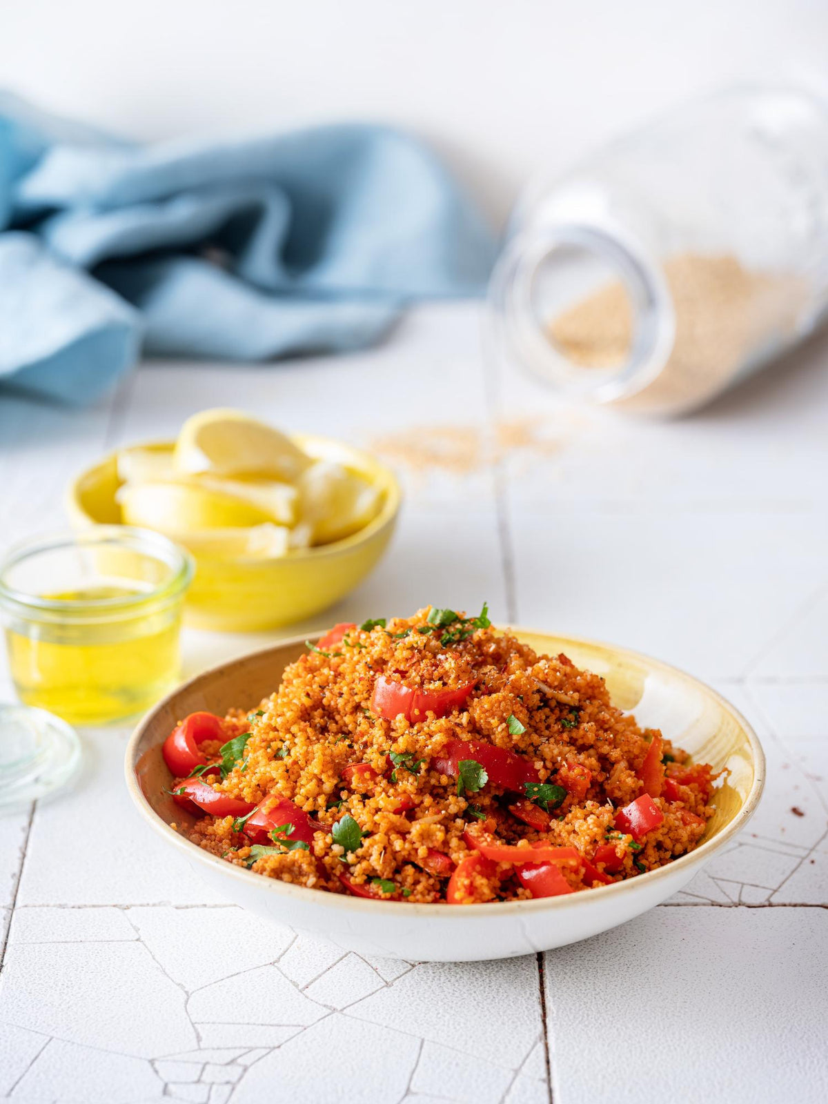 Pikanter Couscous mit Paprika