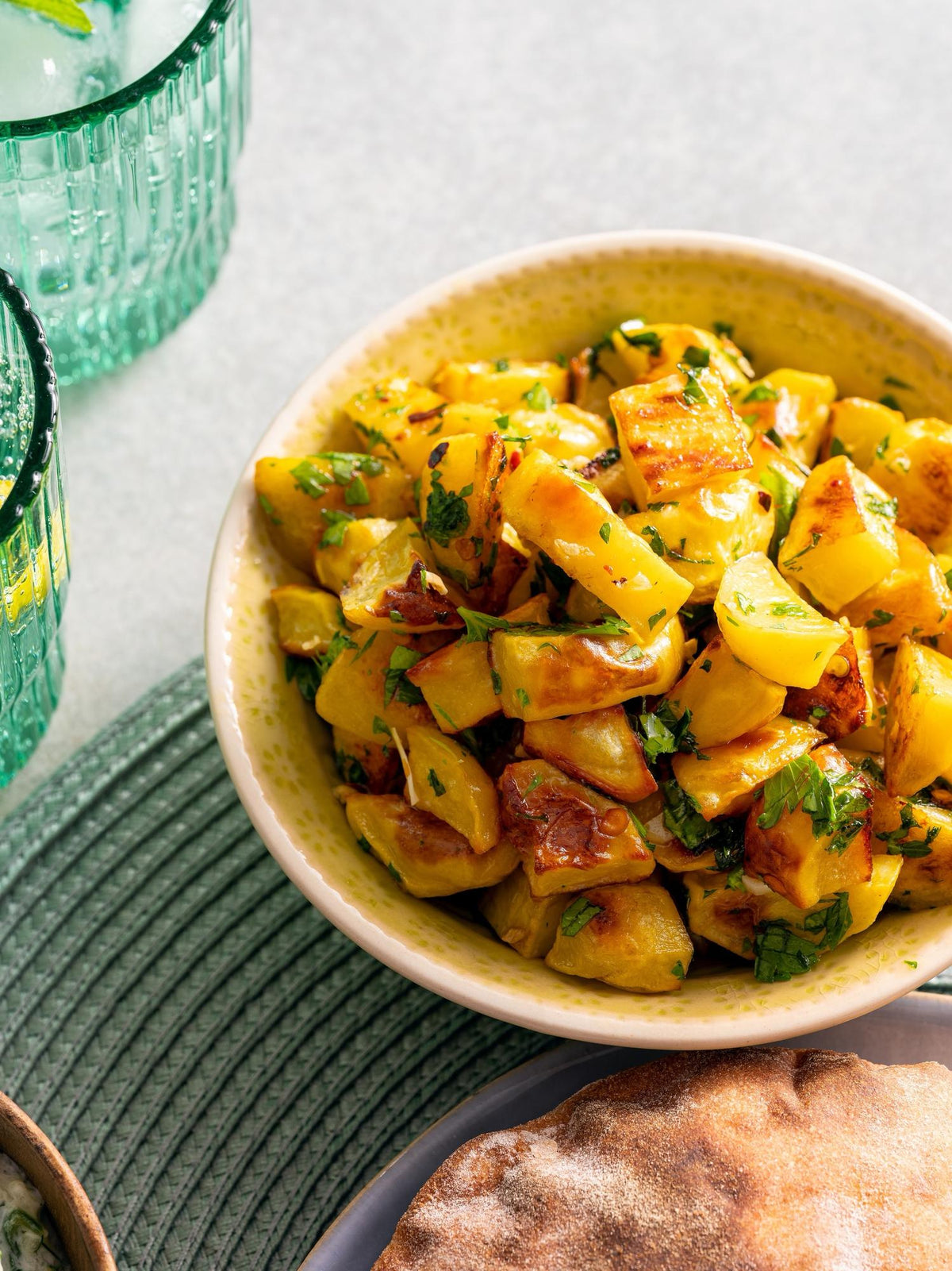 Pikante libanesische Kartoffeln (Batata Harra)