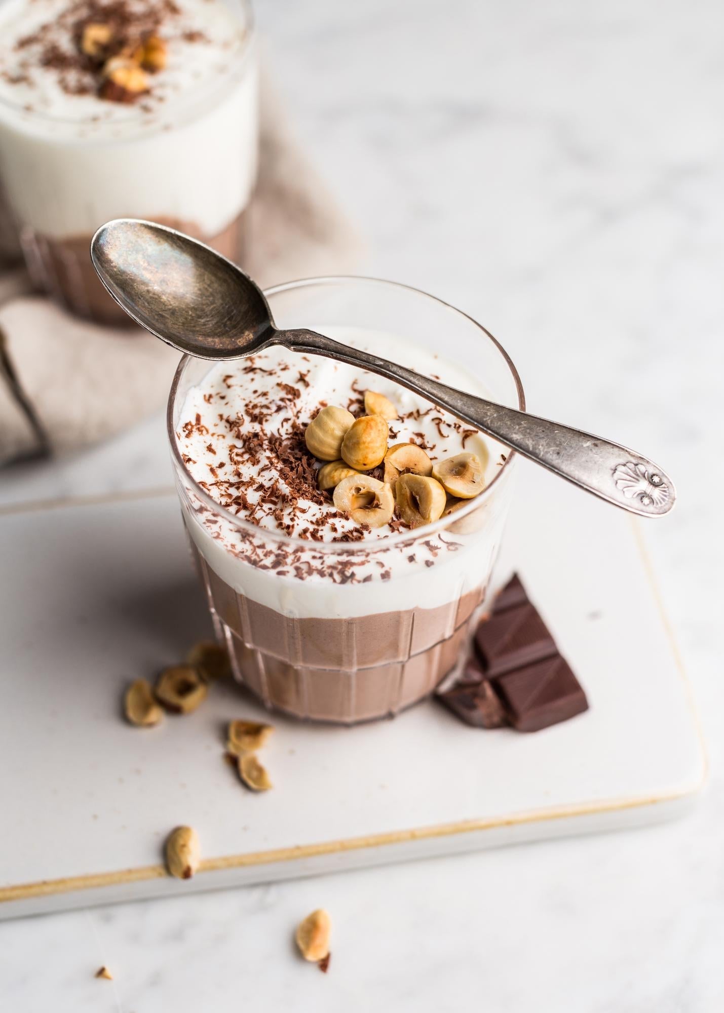 Quark-Schokoladen-Dessert