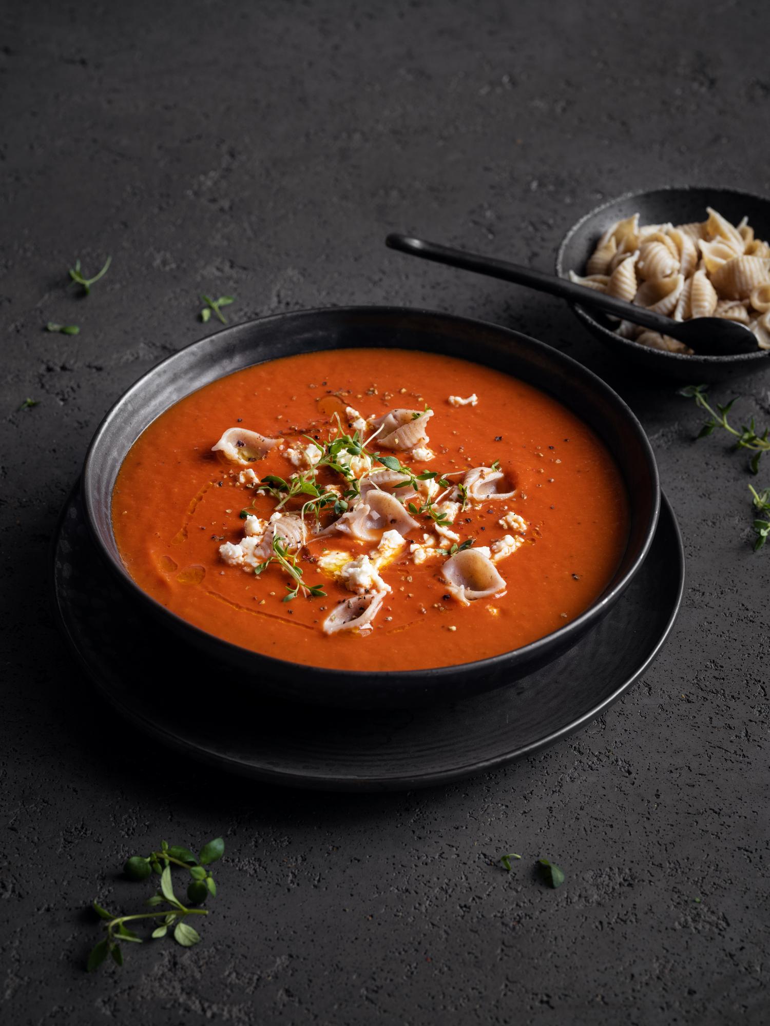 Tomatensuppe mit Möhren