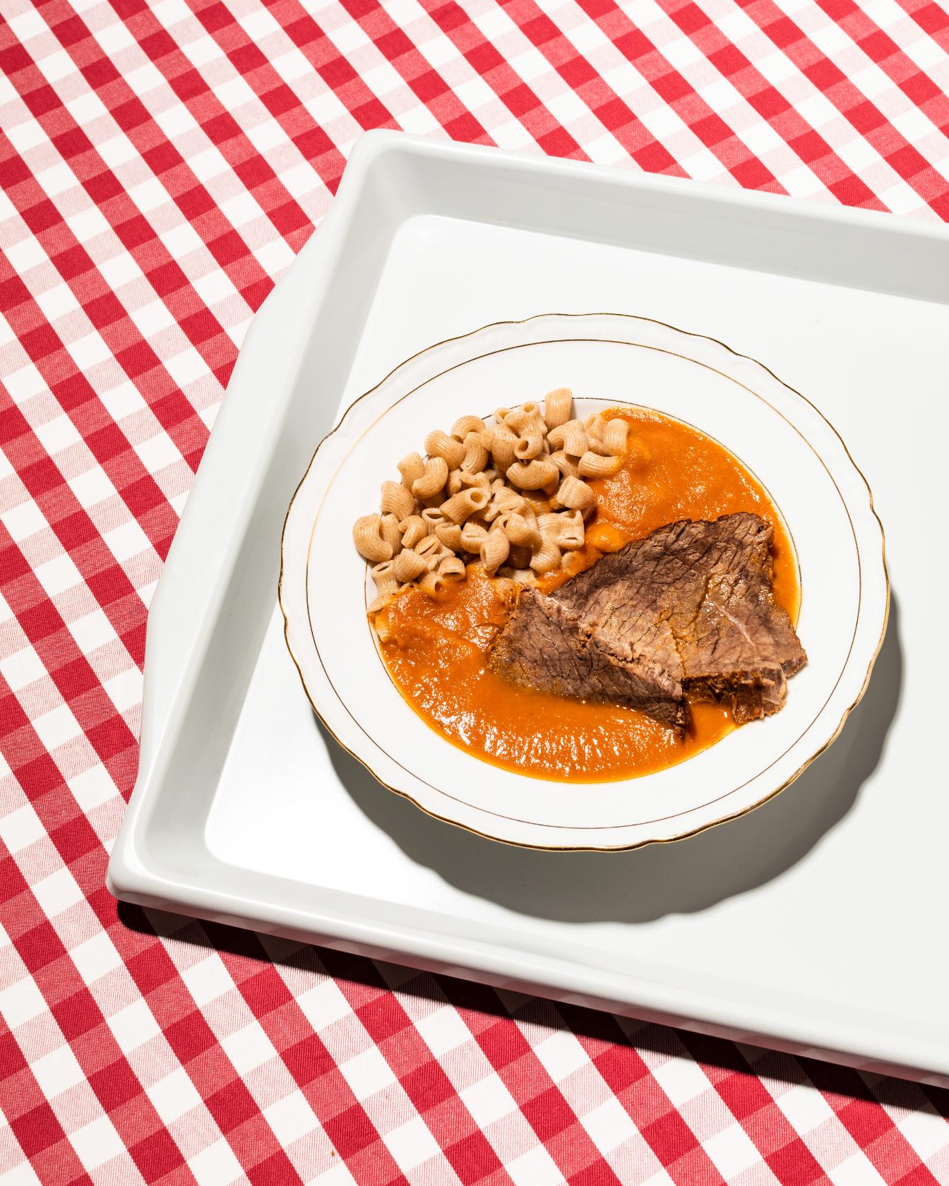 Tomatensoße mit Rindfleisch