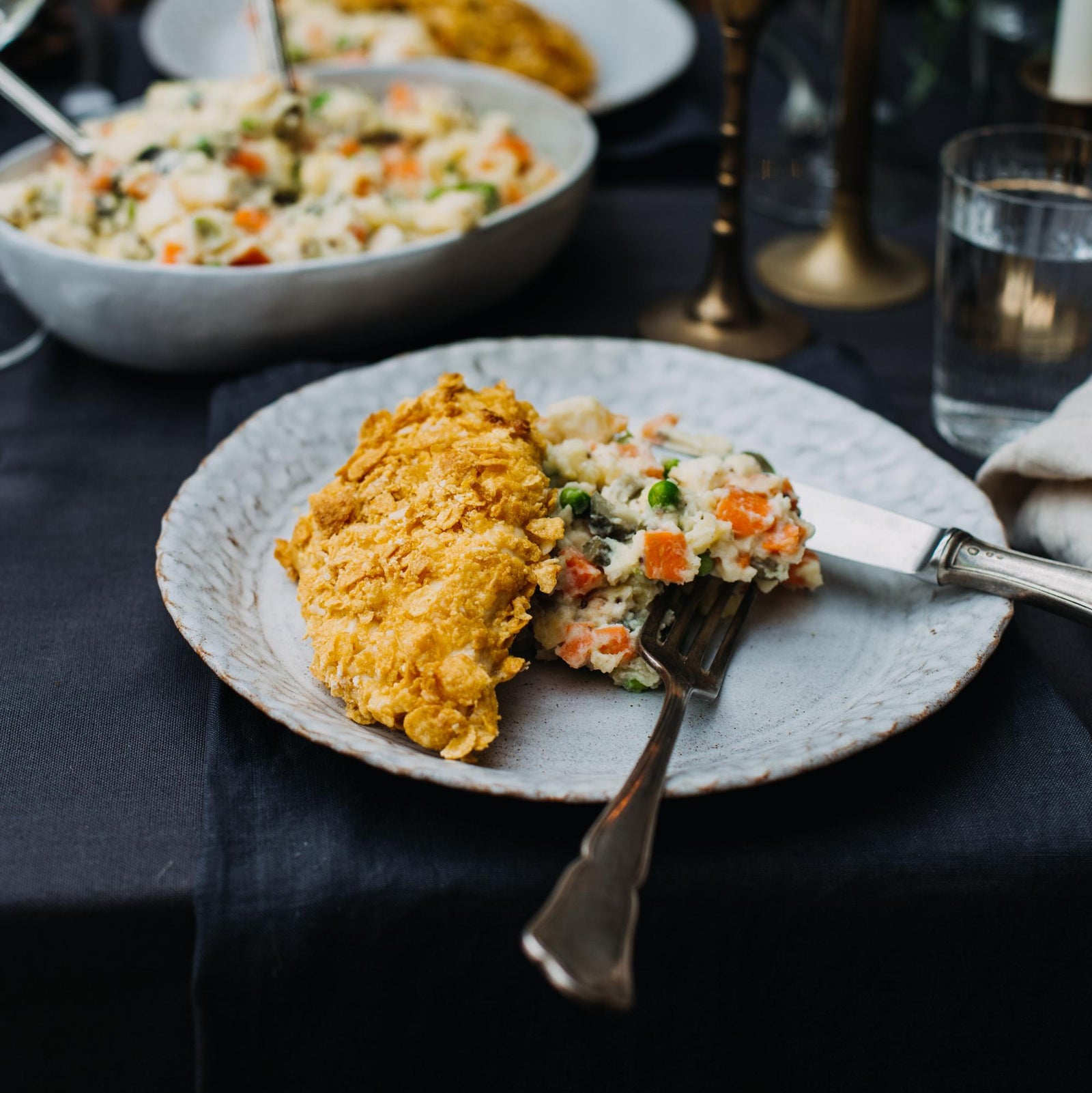Schnitzel in Cornflakes