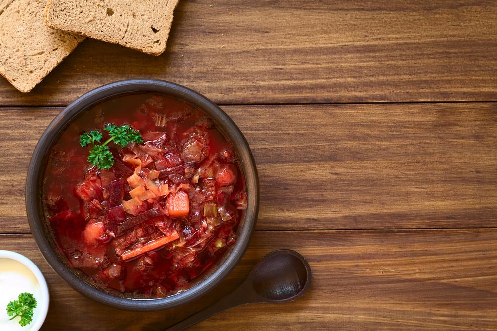 Rote-Bete-Kohl-Suppe