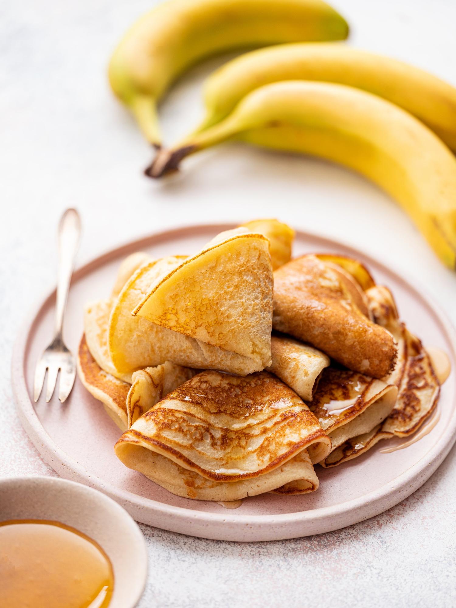 Reis-Bananen-Pfannkuchen